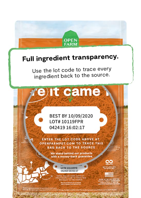 Open Farm Ancient Grains Dry Dog Food, Humanely Raised Meat Recipe with Wholesome Grains and No Artificial Flavors or Preservati