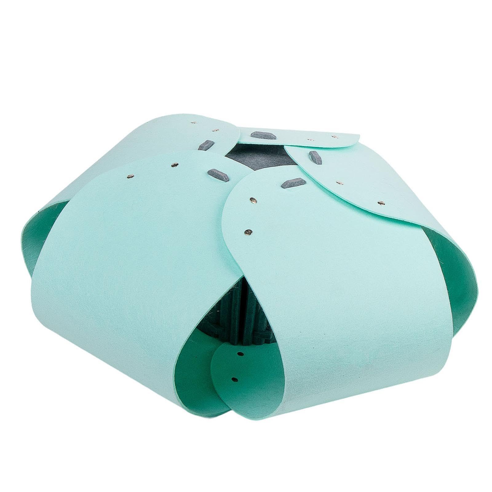 Calandis Semi Enclosed Cat Tunnel Bed Soft Lightweight Cat Tent For Cats Kitten Snooze Light Blue | Toys | Cat Supplies
