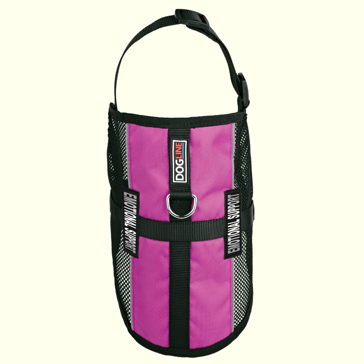 Dogline Maxaire Multi-Purpose Mesh Vest For Dogs And 2 Removable Emotional Support Patches, Small, Pink