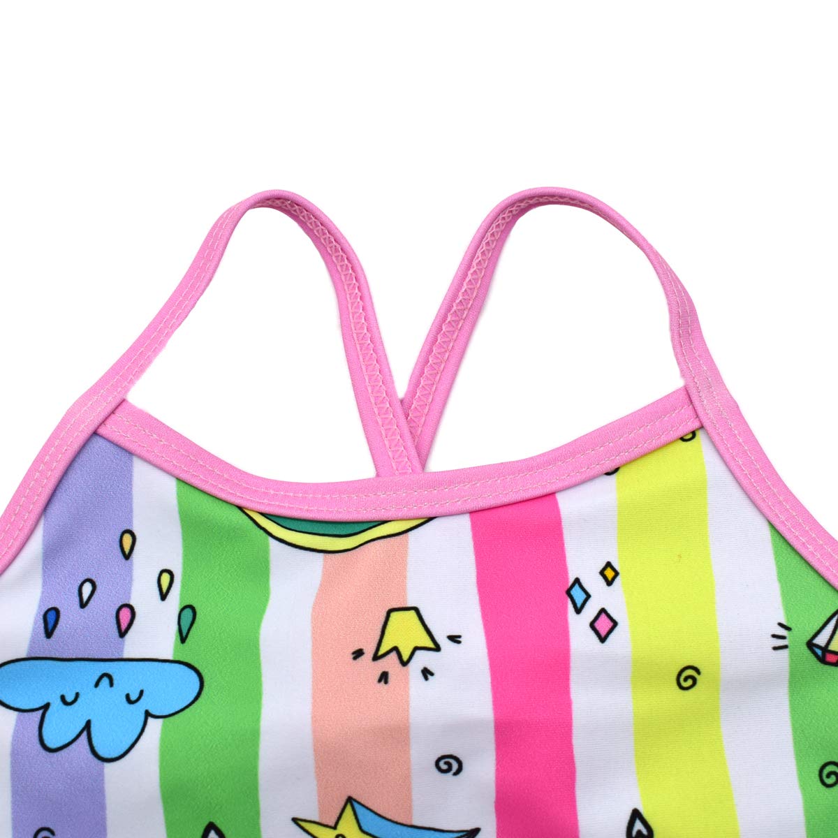 Big Girls One Pieces Swimsuit Cute Swimwear Bathing Suits Unicorn 8T