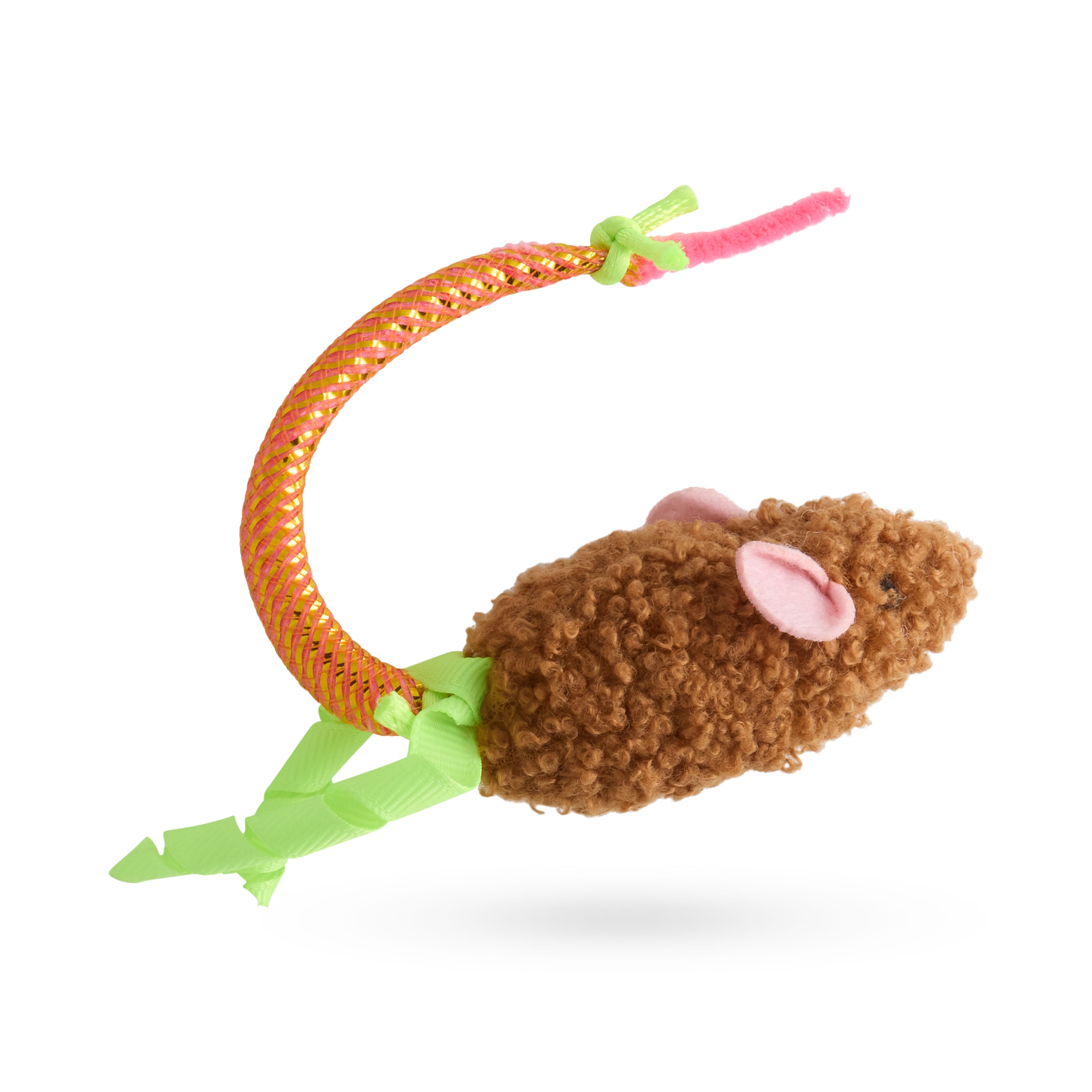Plush Oral Care Floss & Treat Toothbrush Toy for Cats