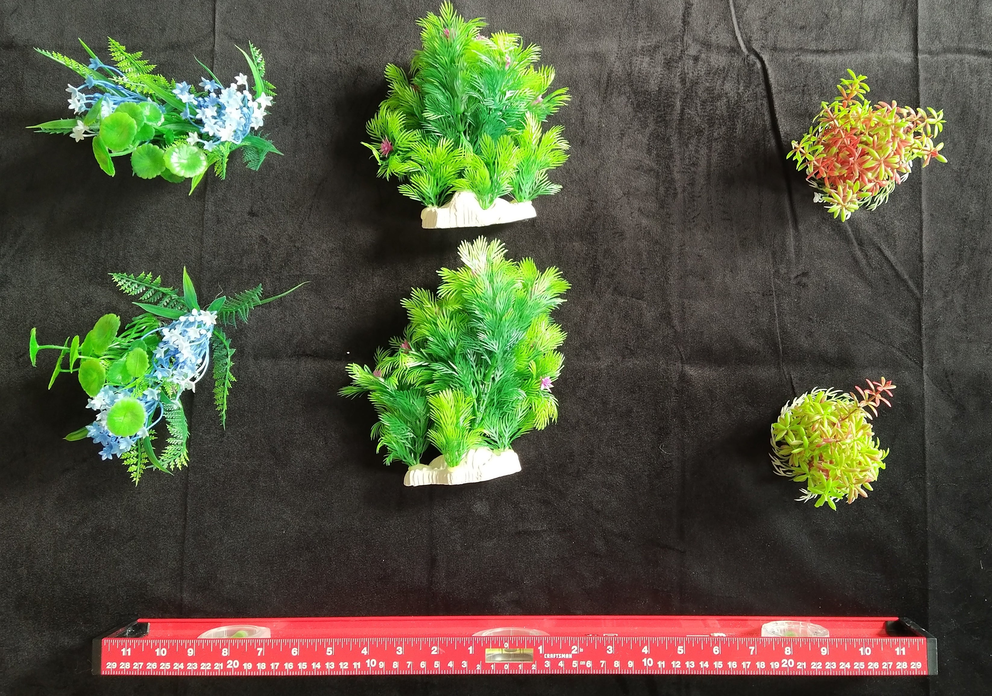 Premium Artificial Aquarium Plant Package for Fish Tank, 6 PACK
