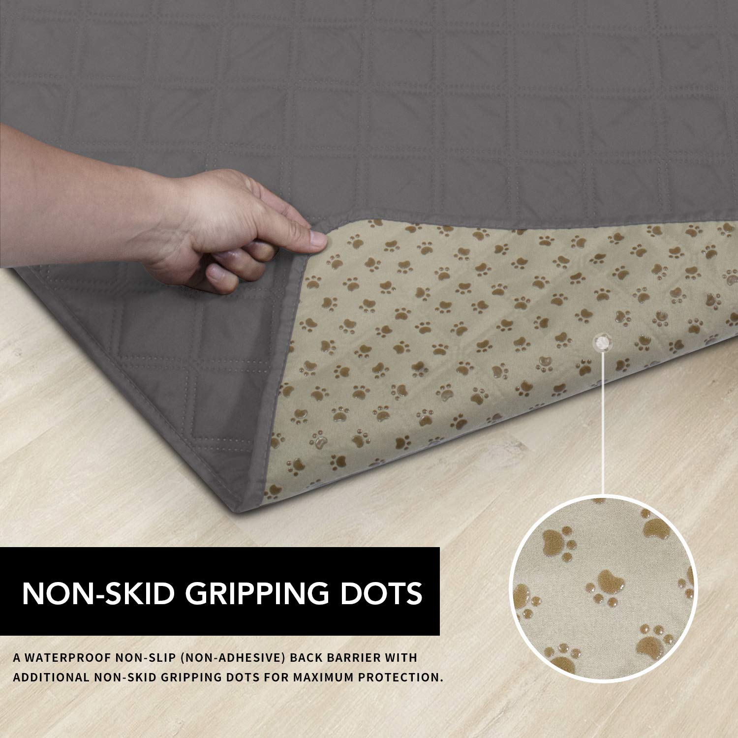 Easy-Going 100% Waterproof Dog Bed Cover Washable Couch Cover Non-Slip Sofa Cover Furniture Protector Cover Reusable Incontinenc