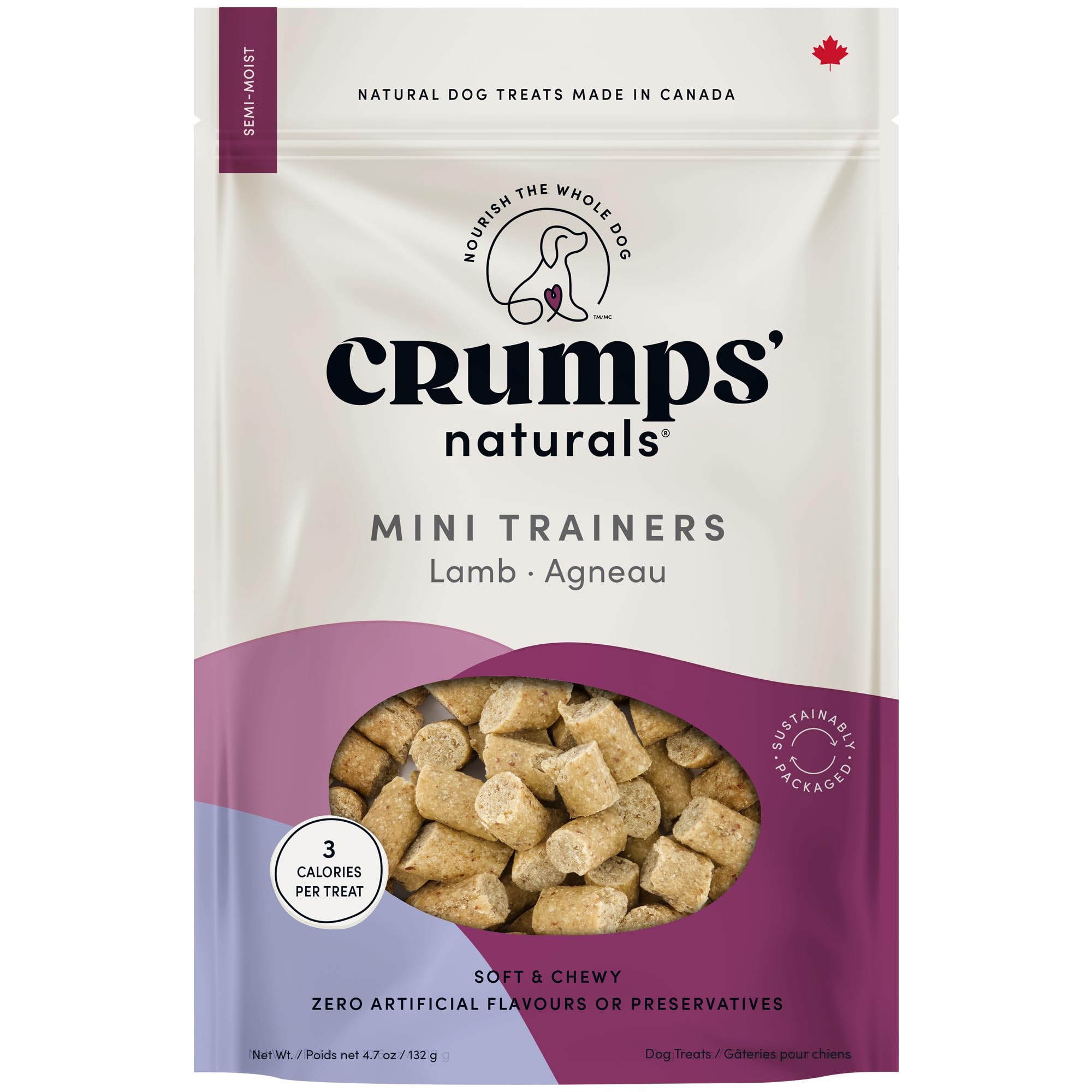 Crumps Naturals Mini Trainers Semi-Moist Lamb 4.7oz