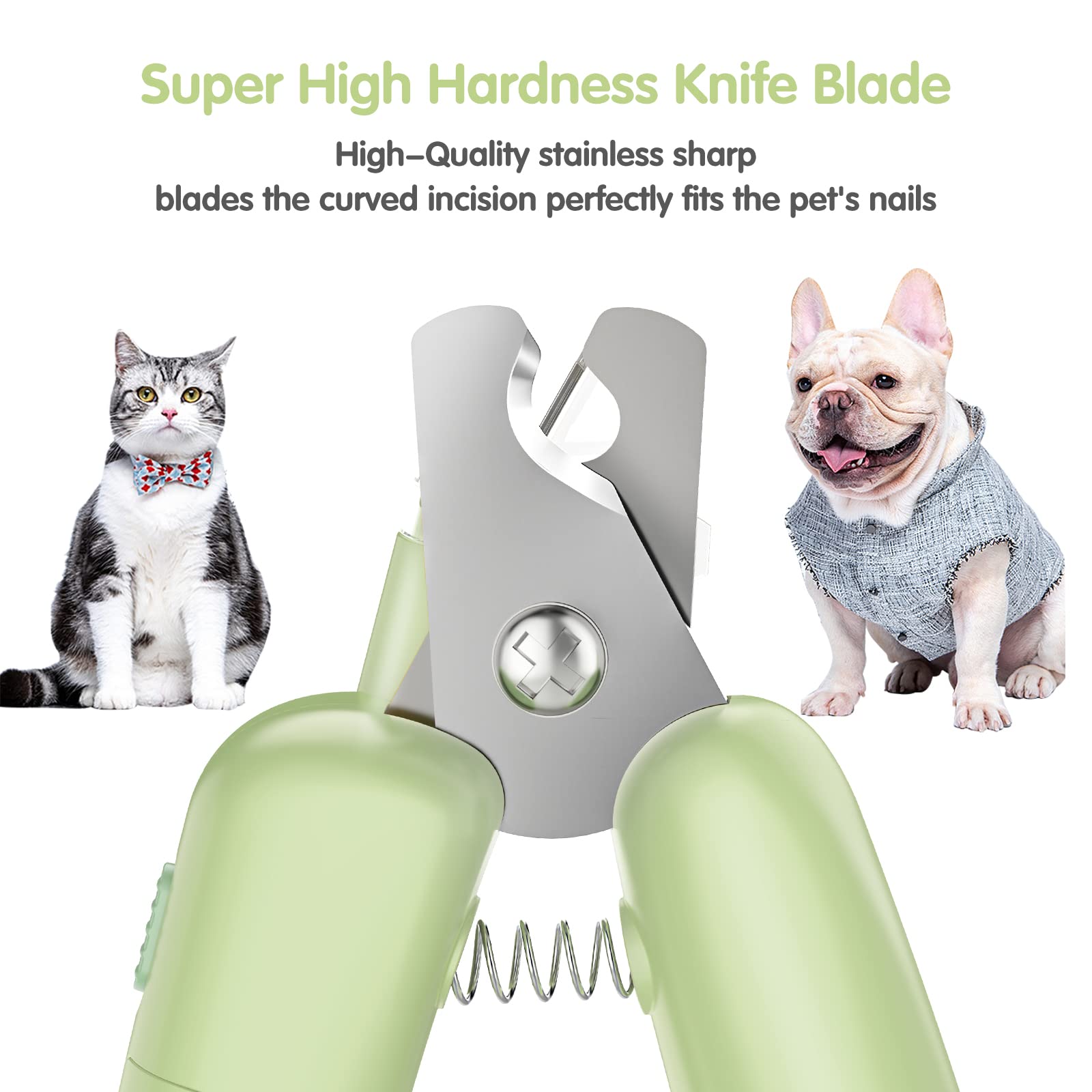 Yoyupeta Dog Nail Clippers With Led Light & Nail File - Professional At-Home Pet Grooming Kit, Razor-Sharp Claw Trimmer & Built-