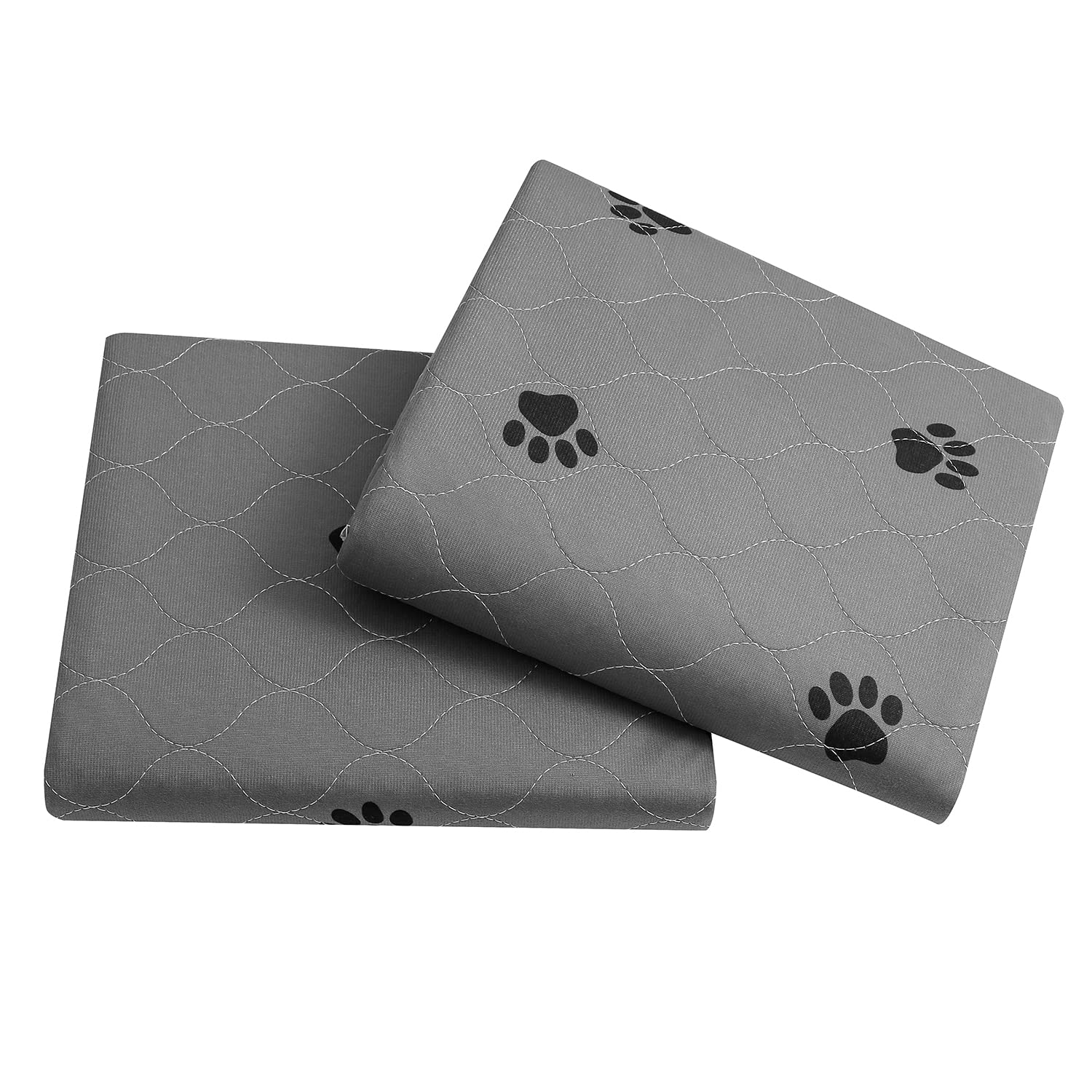 Washable Pee Pads For Dogs + Free Puppy Grooming Gloves/Quilted, Fast Absorbing Machine Washable Dog Whelping Pad/Waterproof Puppy Training Pad/Housebreaking Absorption Pads