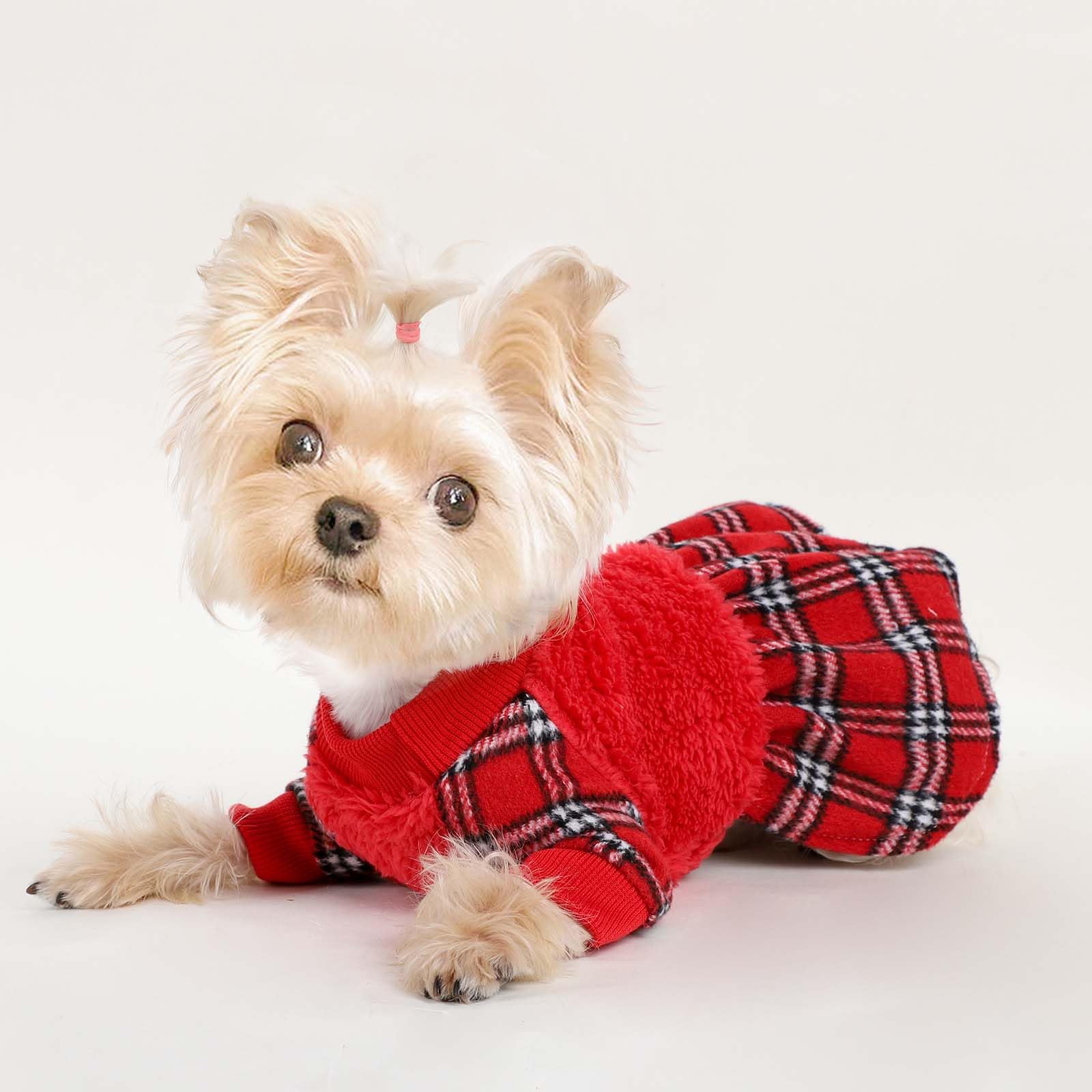 Shifenmei Dog Christmas Sweater-Winter Dog Clothes For Small Dogs Girl - Fall Dog Sweater Dress - Dog Christmas Outfit - Dog Swe