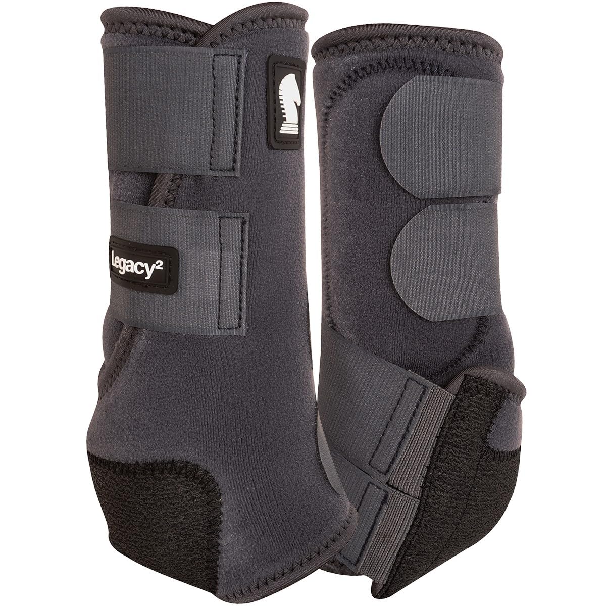 Classic Equine Legacy2 Support Boots, Front (Charcoal, Small)