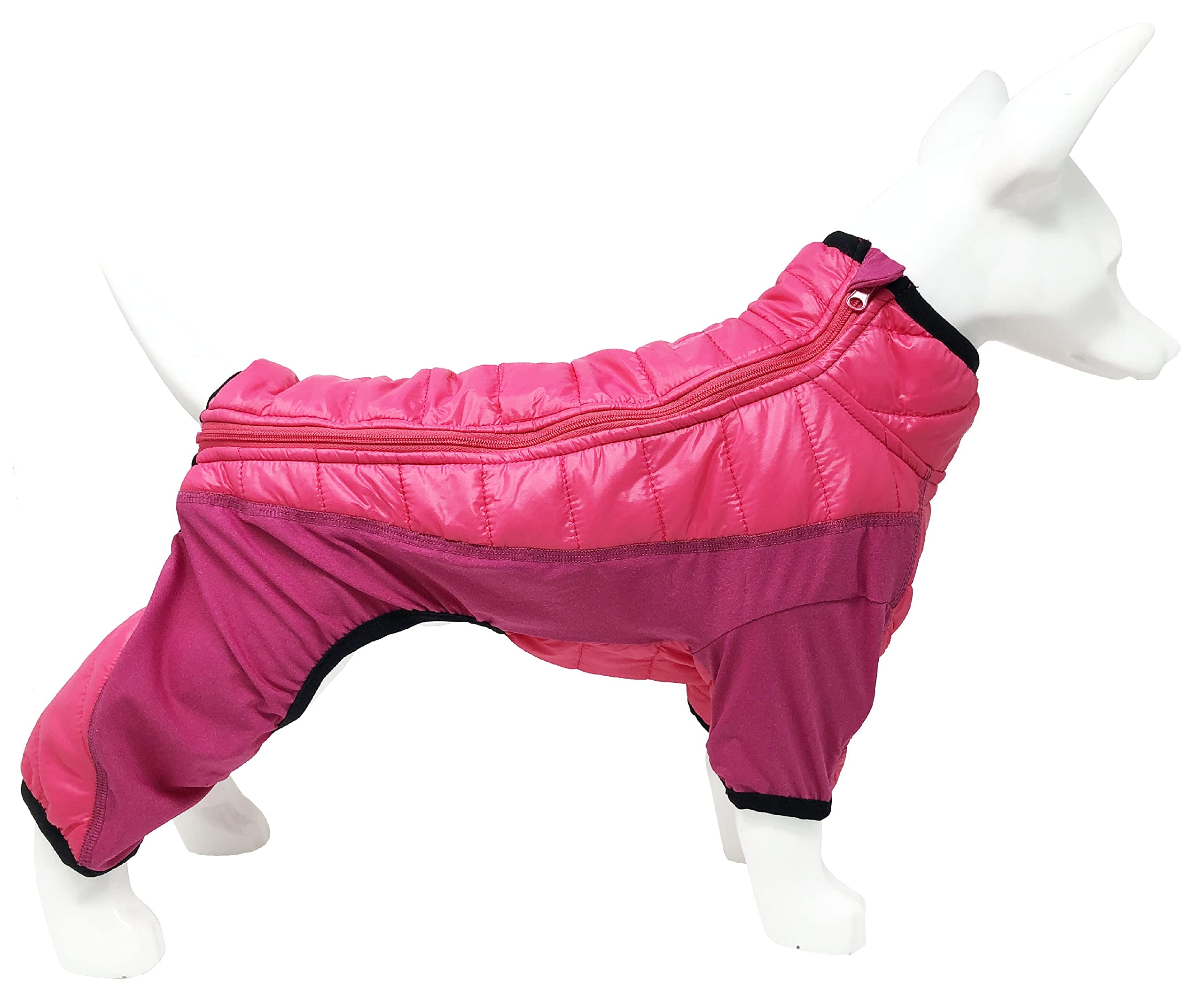Pet Life Aura-Vent Lightweight 4-Season Stretch And Quick-Dry Full Body Dog Jacket, Xs, Pink