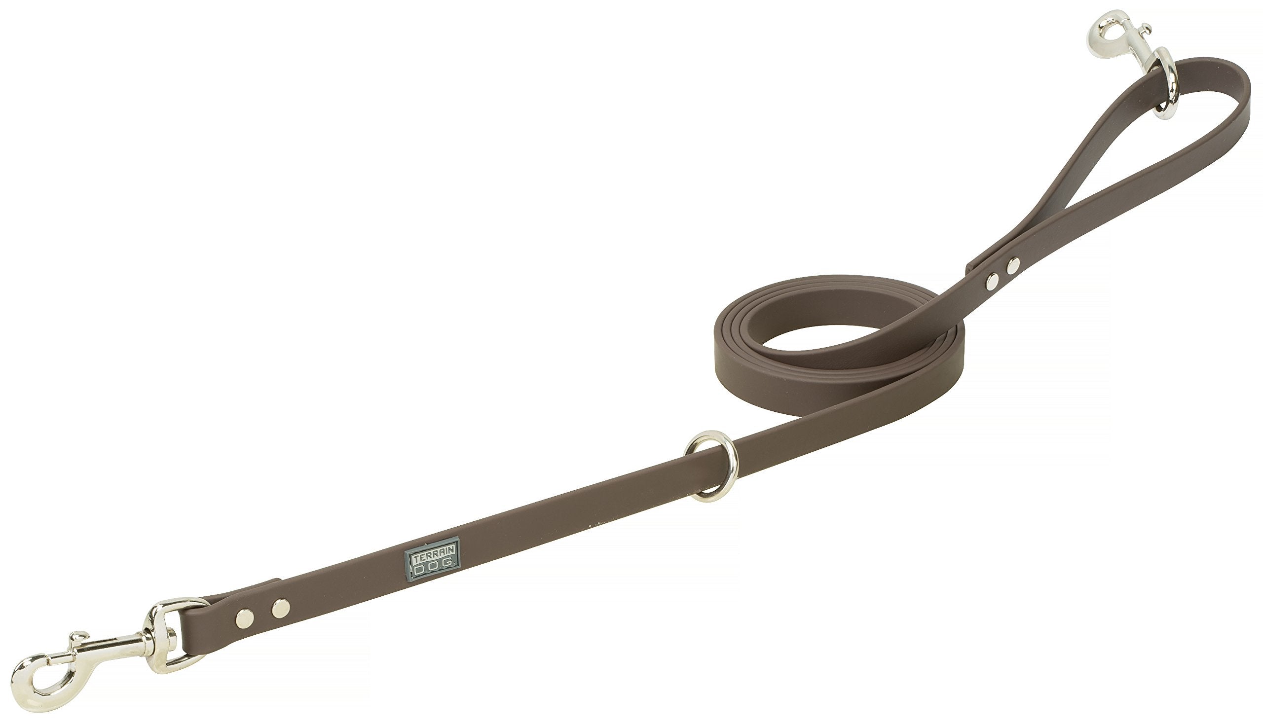 Terrain D.O.G. Brahma Webb Hunting Dog Leash, Brown 3/4' By 6'