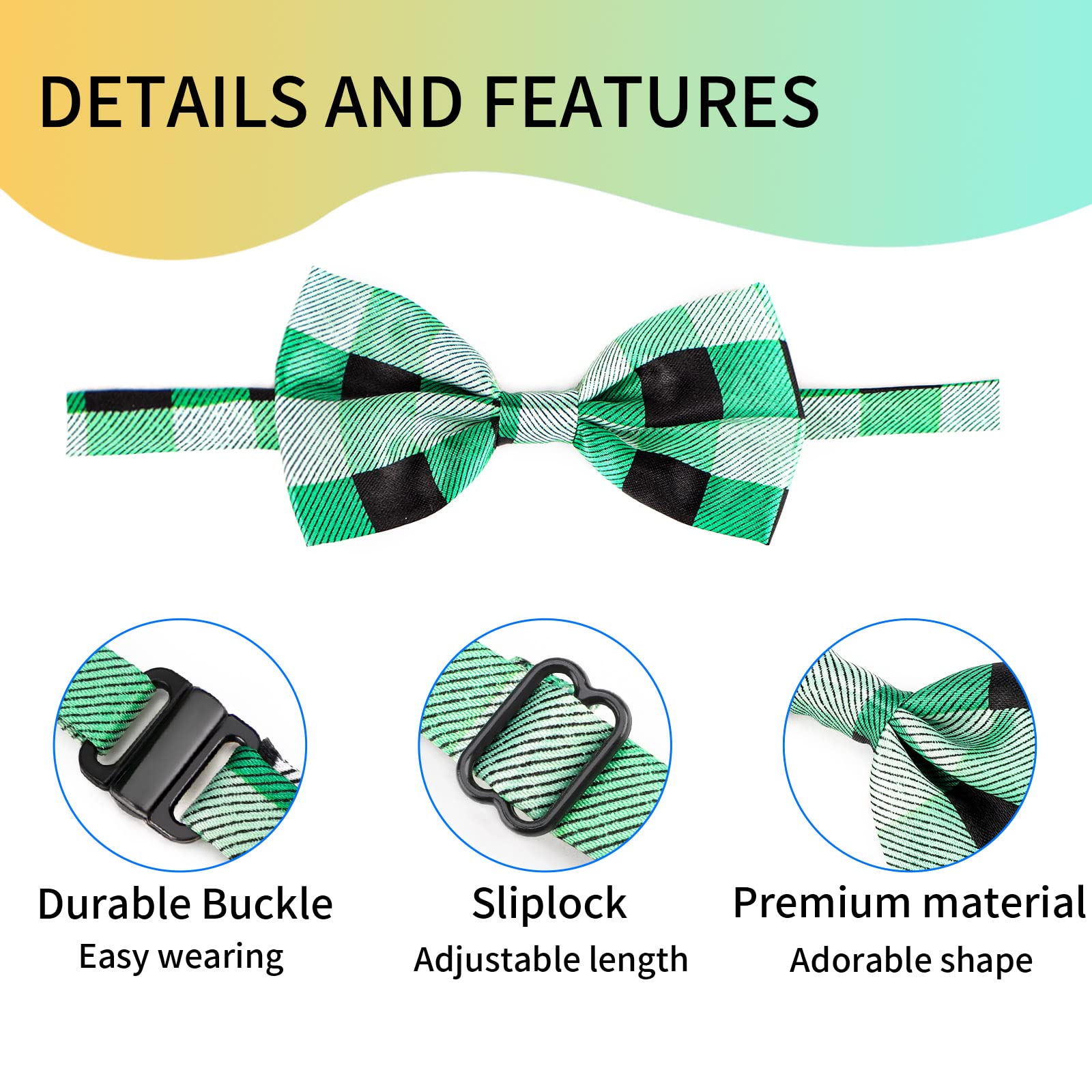 Segarty Dog Bow Ties, 10 Pcs Bulk Pet Bowties, Pet Neck Bows With Adjustable Collar, Grooming Bowknot For Christmas Birthday Holiday Valentine Party Dog Photography Accessories Gift For Puppy Dogs Cat