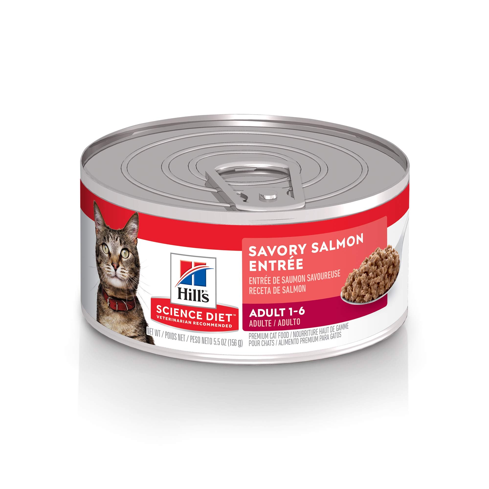 Hills Science Diet Kitten, Kitten Premium Nutrition, Wet Cat Food, Salmon Minced, 2.9 oz Can, Case of 24