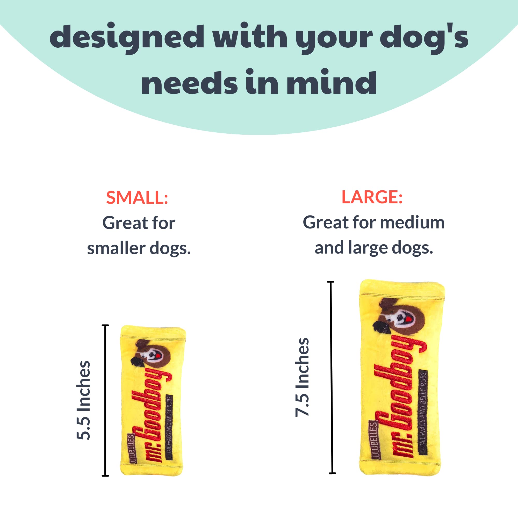 Huxley & Kent For Dogs | Mr. Goodboy (Large) | Funny Dog Toy | Dog Toy With Squeaker | Dog Gift | Fun, Durable, And Safe | Squeaky Dog Toy