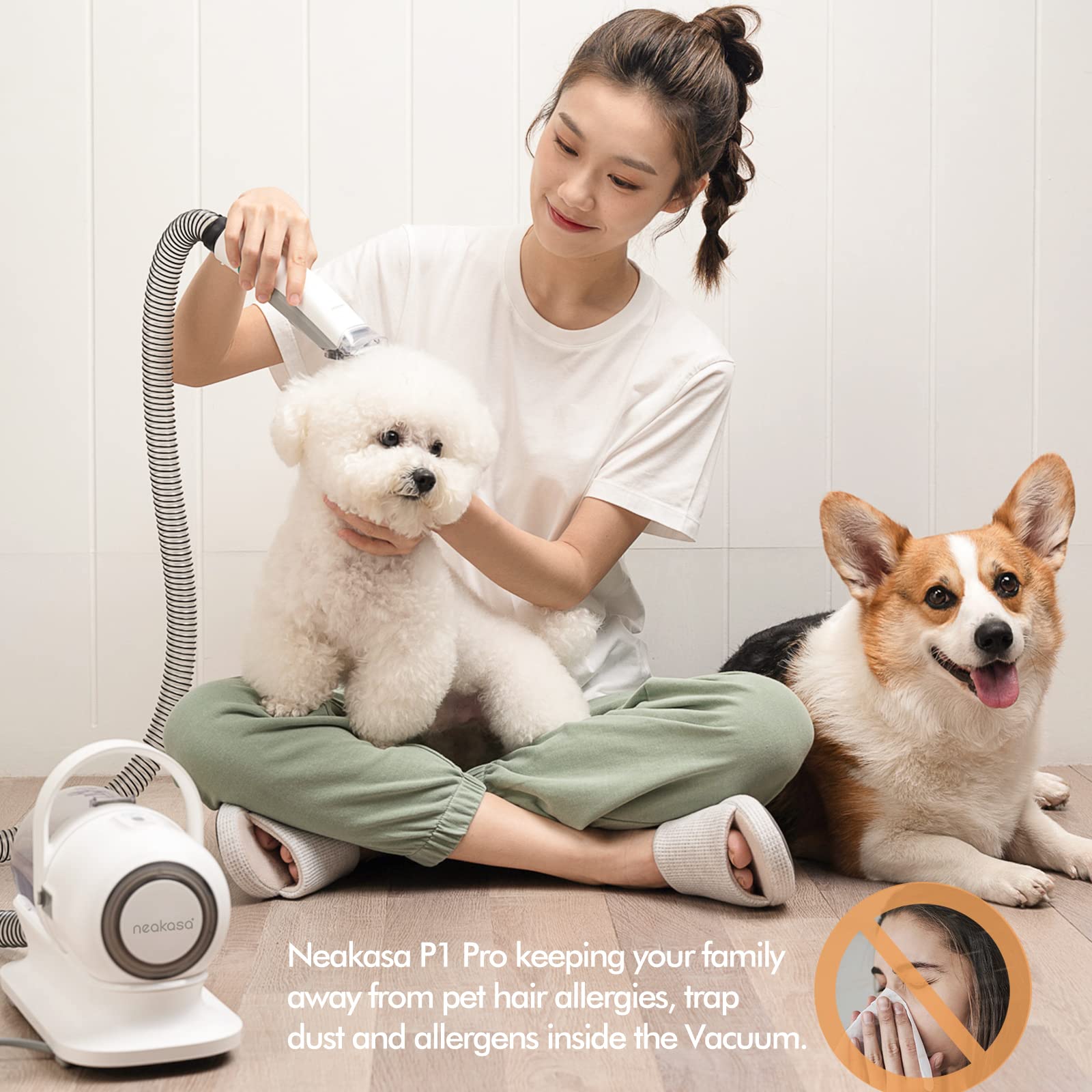 Neabot P1 Pro Professional Grooming Kit W/ Vacuum Suction For Dogs And Cats