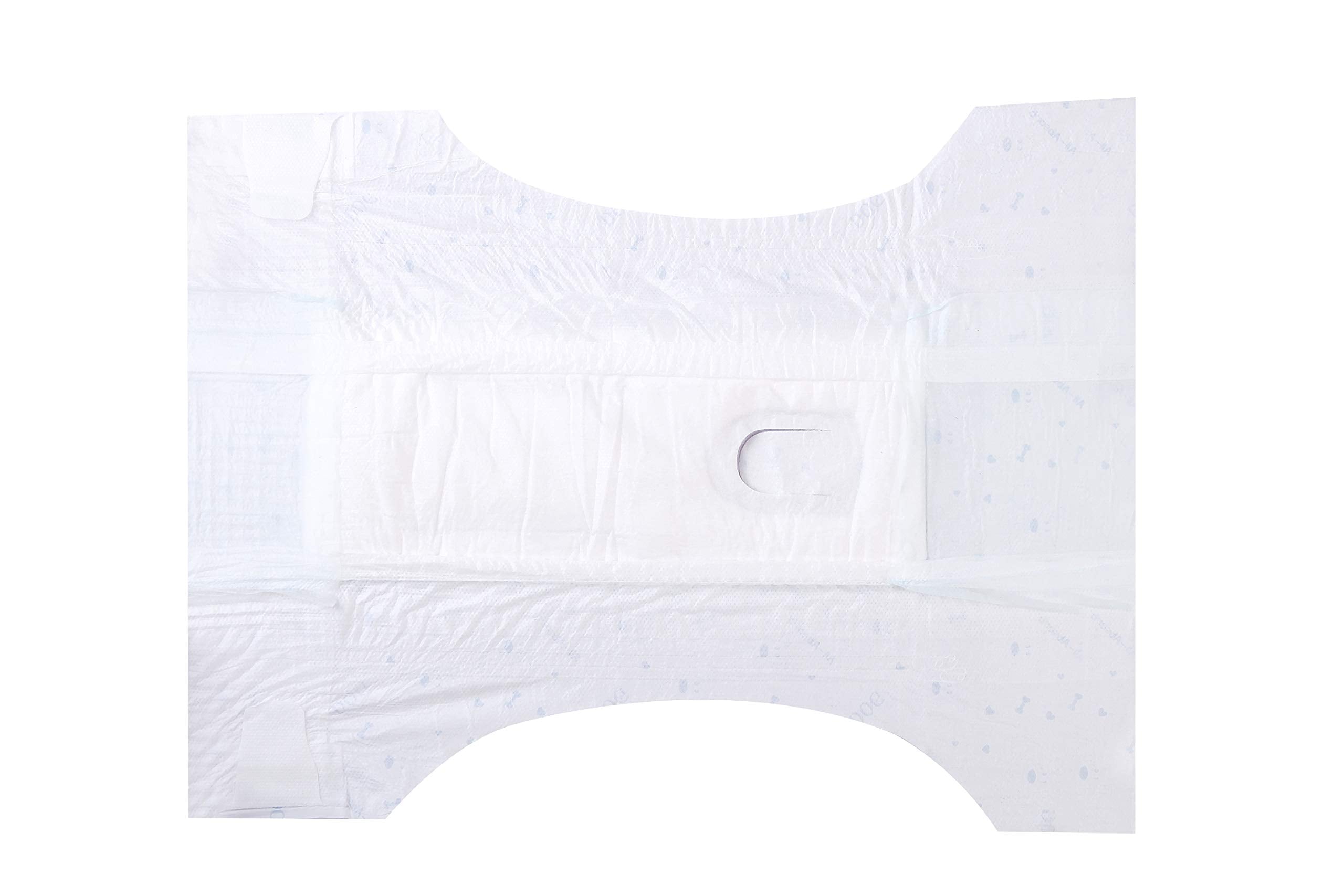 HONEY CARE All-Absorb Disposable Dog Diapers, Small Size, Super Absorbent, Breathable, 40 Count, White and Blue, Model A31