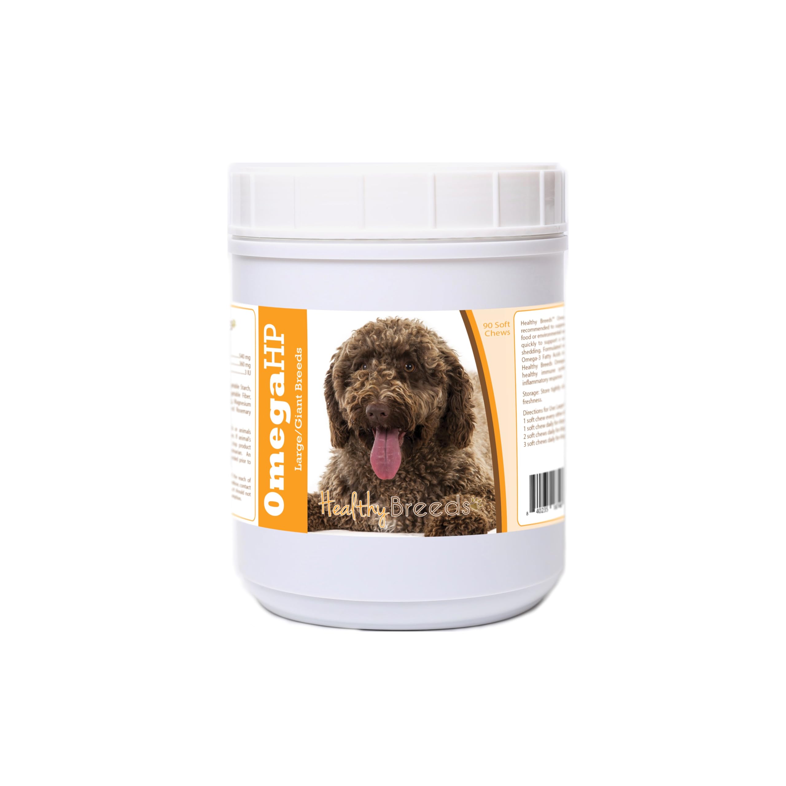Healthy Breeds Spanish Water Dog Omega HP Fatty Acid Skin and Coat Support Soft Chews 90 Count