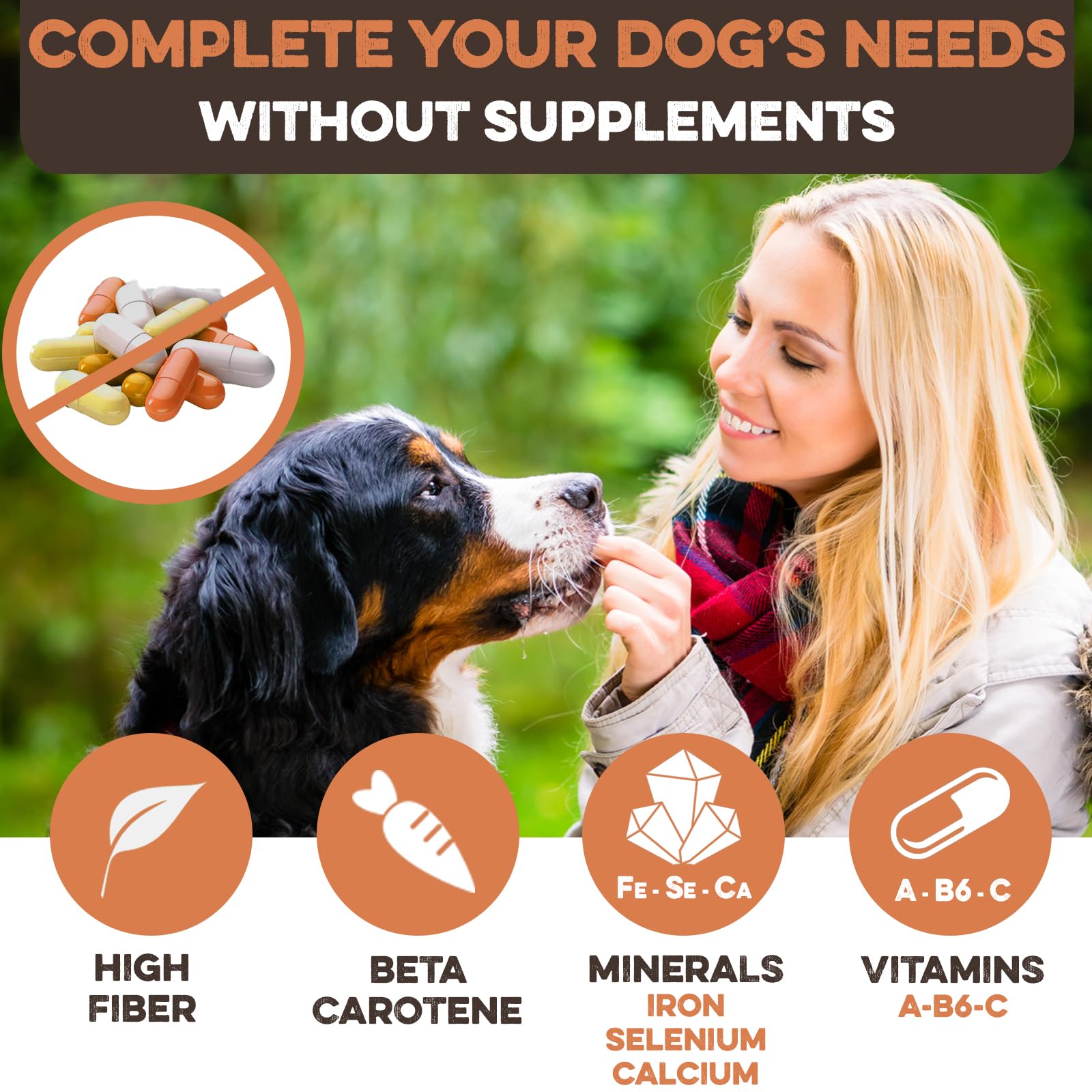 Sweet Potato Slices For Dogs - Single Ingredient Grain Free Dog Treats, Best High Anti-Oxidant Healthy 100% Natural Thick Cut Dr