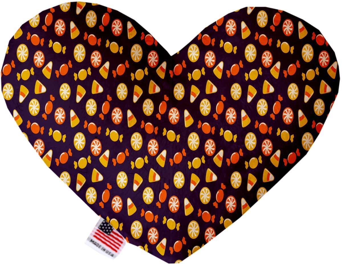 Mirage Pet Products Halloween Candy Confetti 6 Inch Heart Dog Toy
