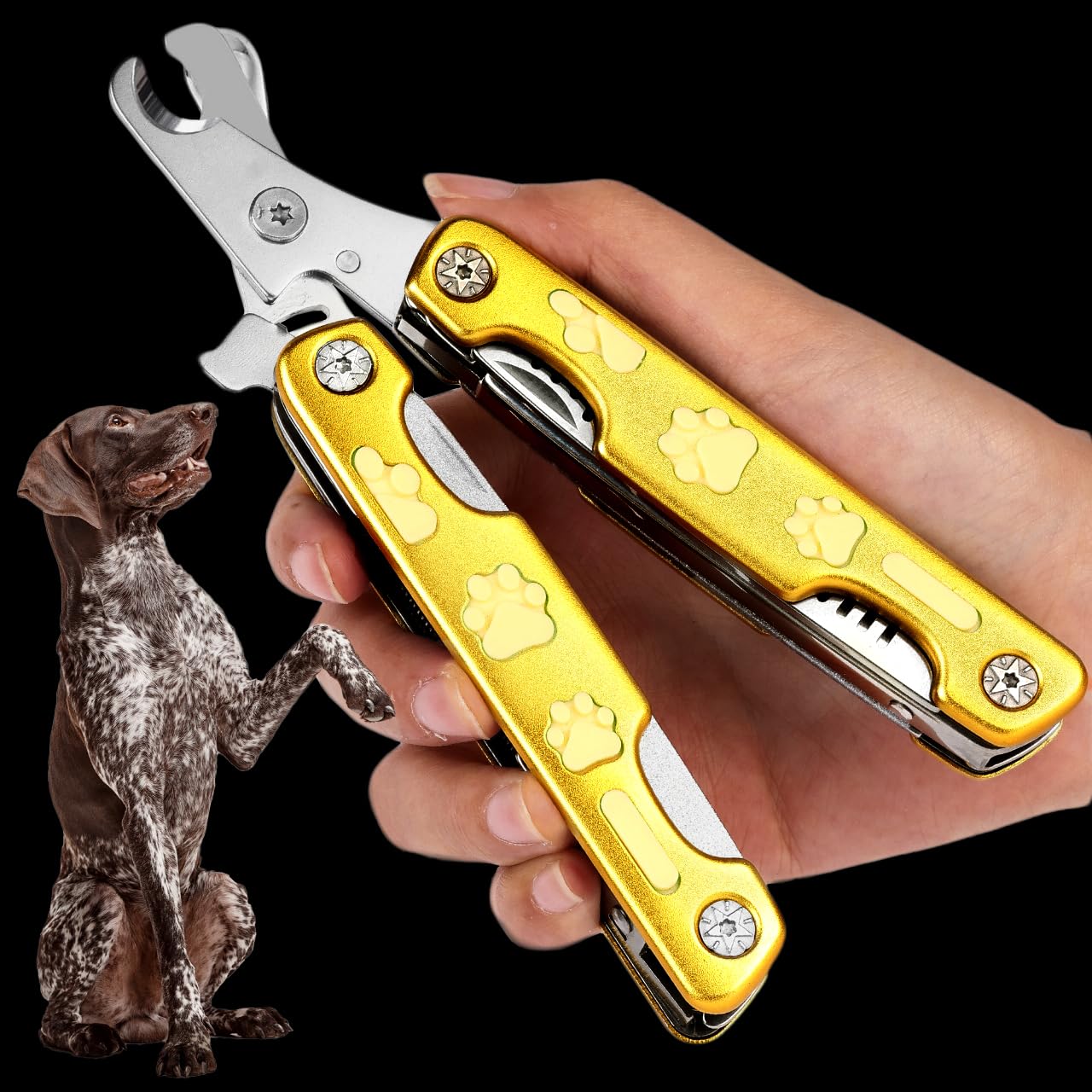 Heavy Duty Dog Nail Clippers For Thick Nail ?Cut Nails Like Butter?, Quite Sharp Pet Nail Clippers For Large Dogs, Easy & Safe D
