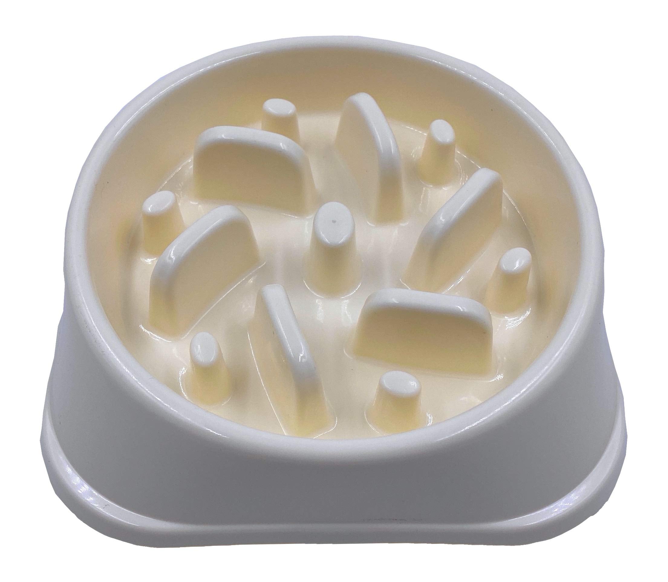 24X7 Emall Slow Feeding Bowl For Dogs (Beige)