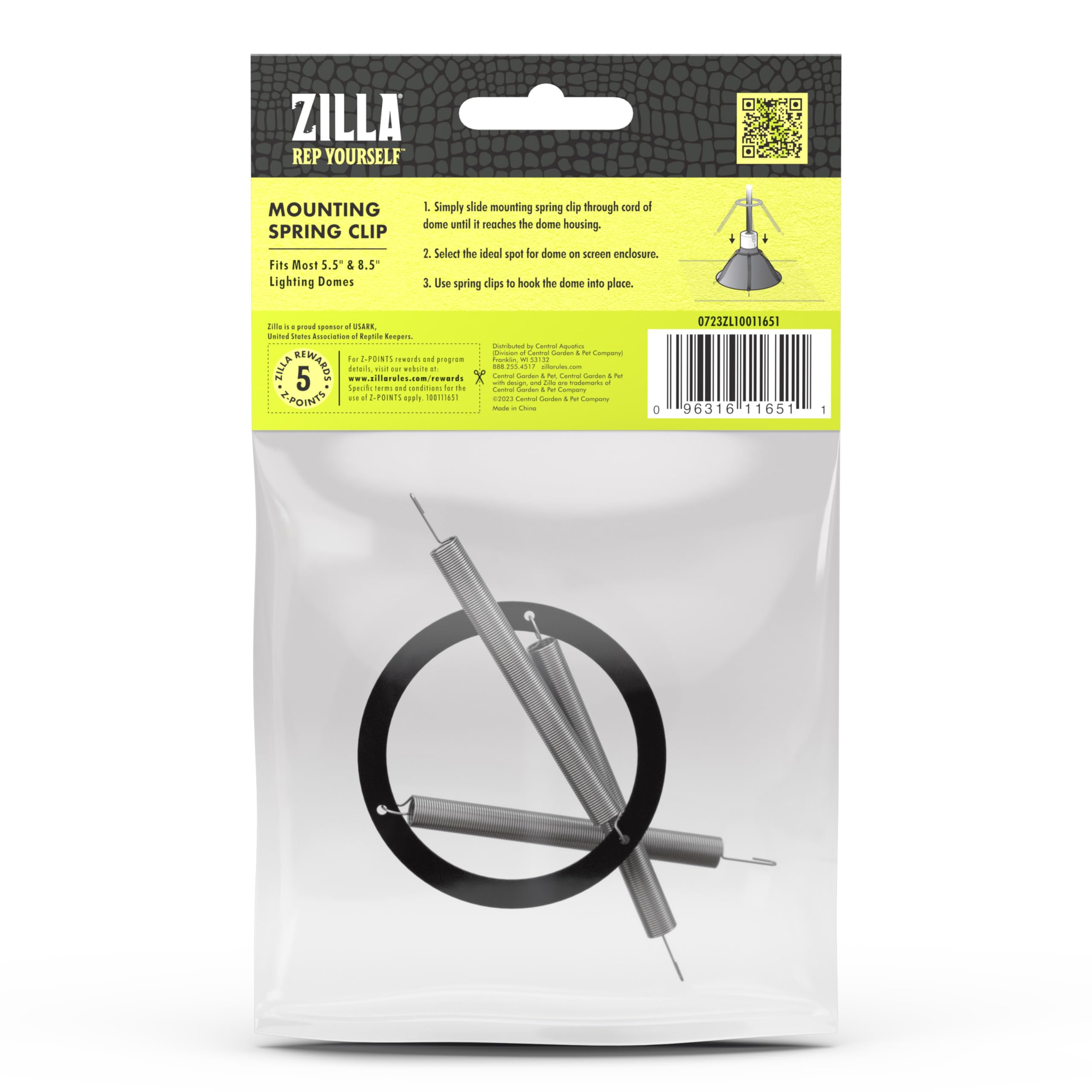 Zilla Mounting Spring Clip One Size