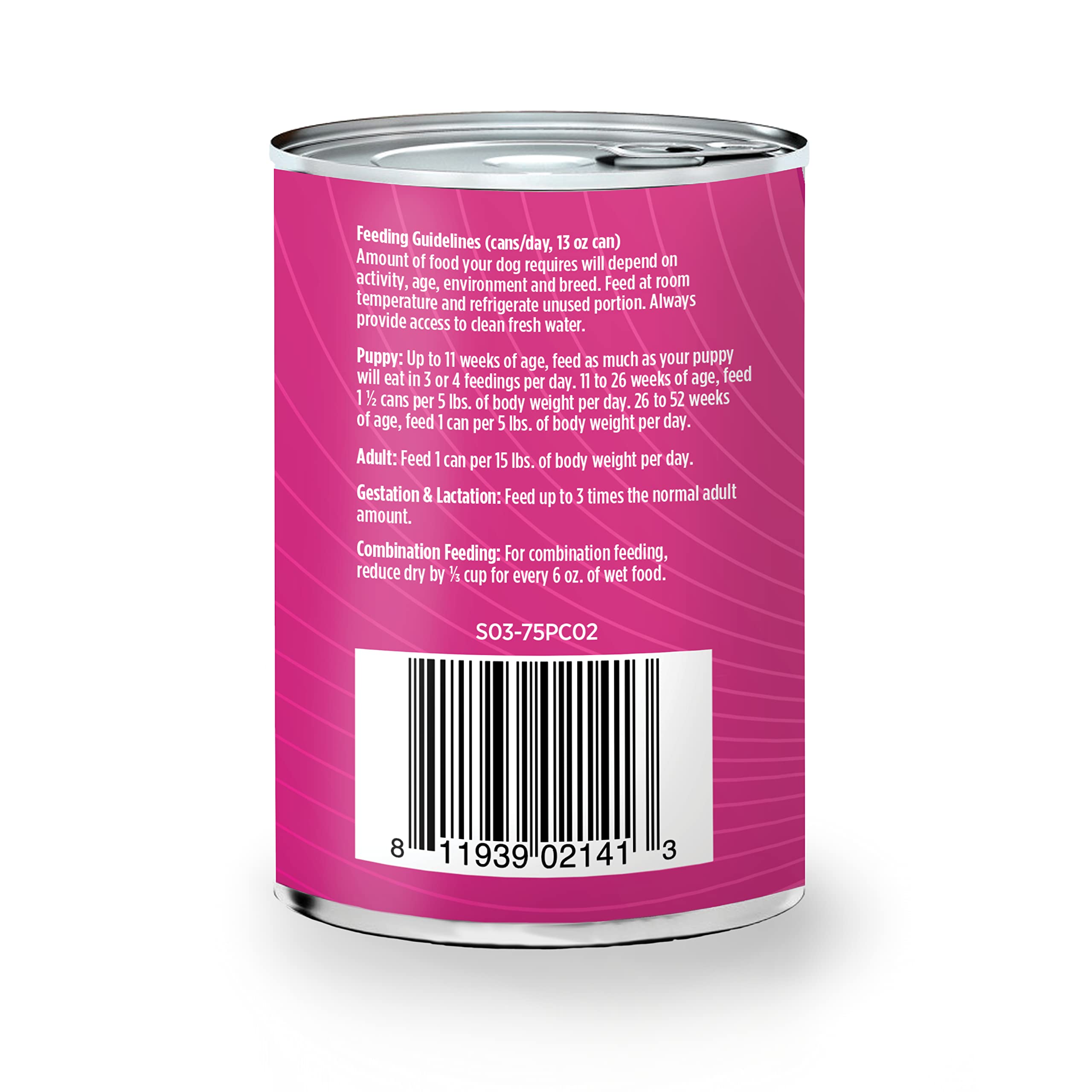 Nulo Grain-Free Chicken, Salmon, & Lentils Recipe Wet Canned Dog Food for Puppies, 13 Ounce, 12 Cans