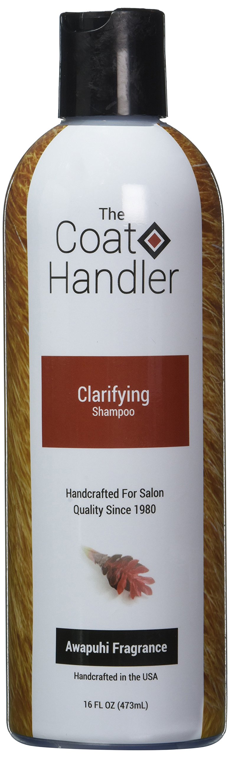 The Coat Handler Clarifying Dog Shampoo, 16 oz - Natural Ingredients, Brightening, Removes Stains and Dirt, Brightens All Coat C