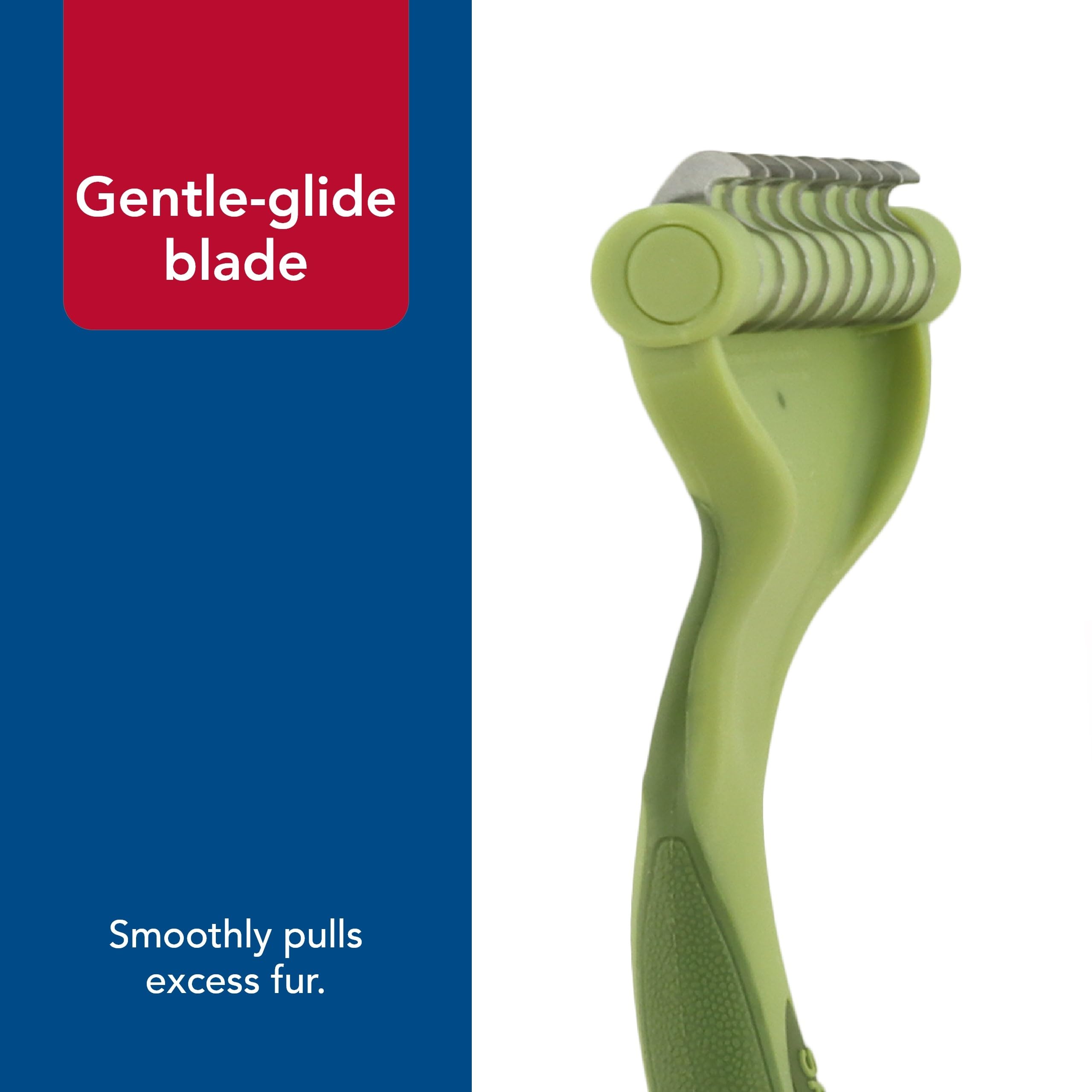 Coastal Pet - Safari - Shed Magic De-Shedding Tool for Dogs with Short to Medium Hair, No Color, Medium (6.25'' L x 3.5'' W)