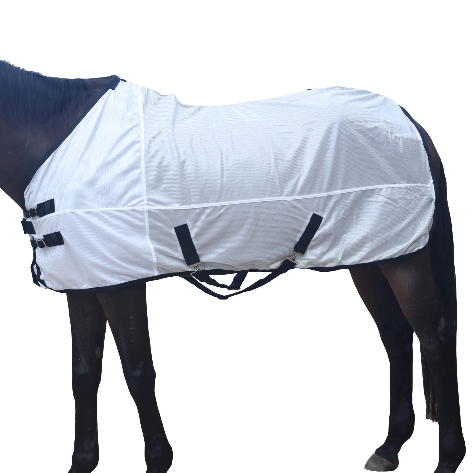 Gallopoff Comfy Mesh Horse Fly Sheet Equine Summer Sheets Stand Neck White 75