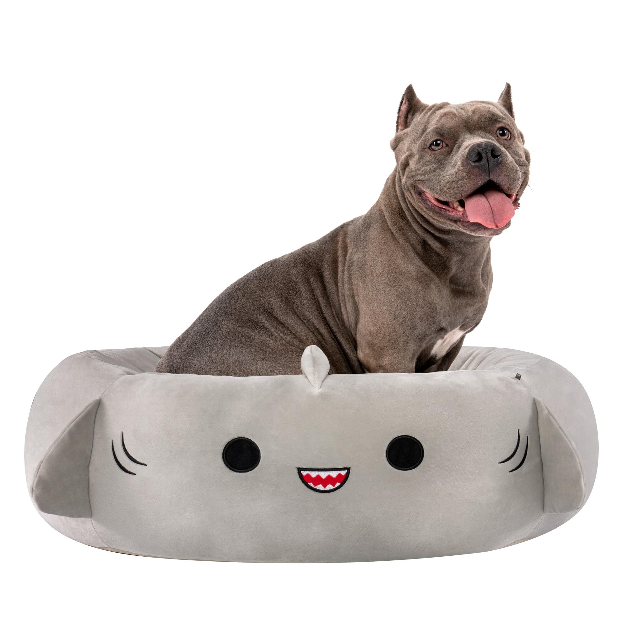 Squishmallows 30-Inch Gordon Shark Pet Bed - Large Ultrasoft Official Squishmallows Plush Pet Bed