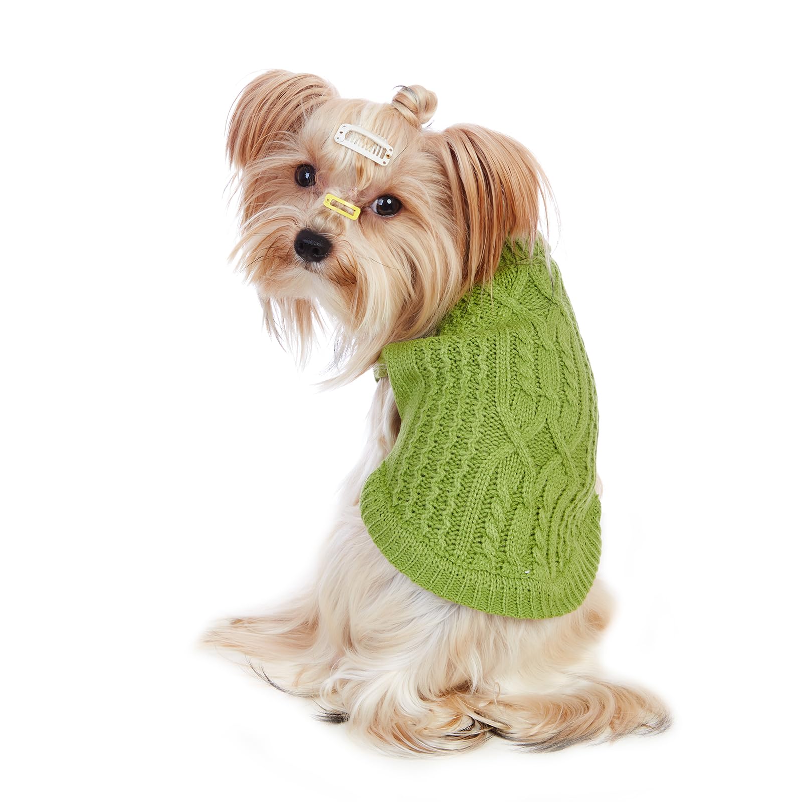 Jnancun Cat Sweater Keep Your Pets Cozy, 16 Color Turtleneck Knitted Sleeveless Dog Sweater, Winter Outfits For Cats & Small Dog