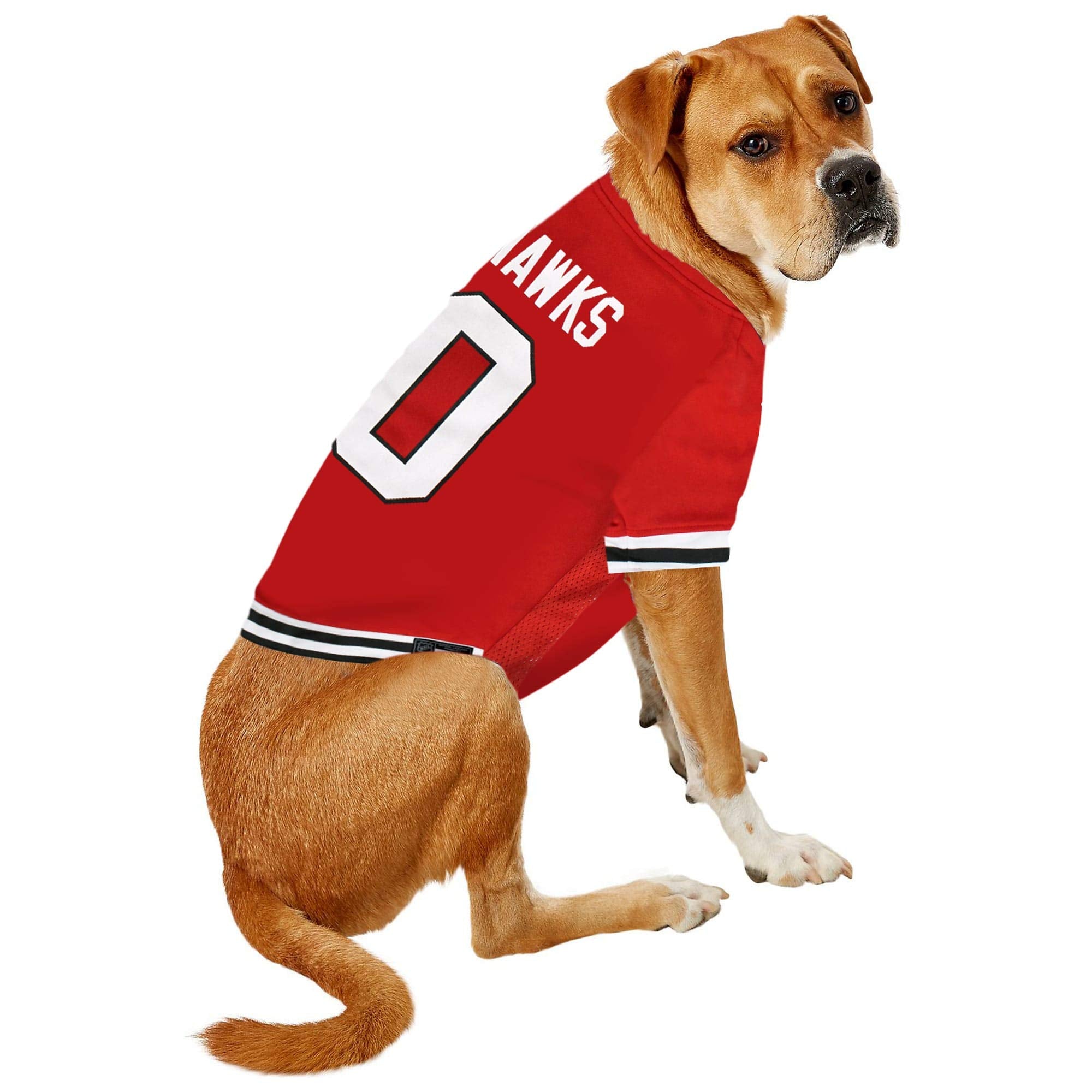 Pets First NHL Chicago Blackhawks Jersey for Dogs & Cats, Medium. - Let Your Pet Be A Real NHL Fan!
