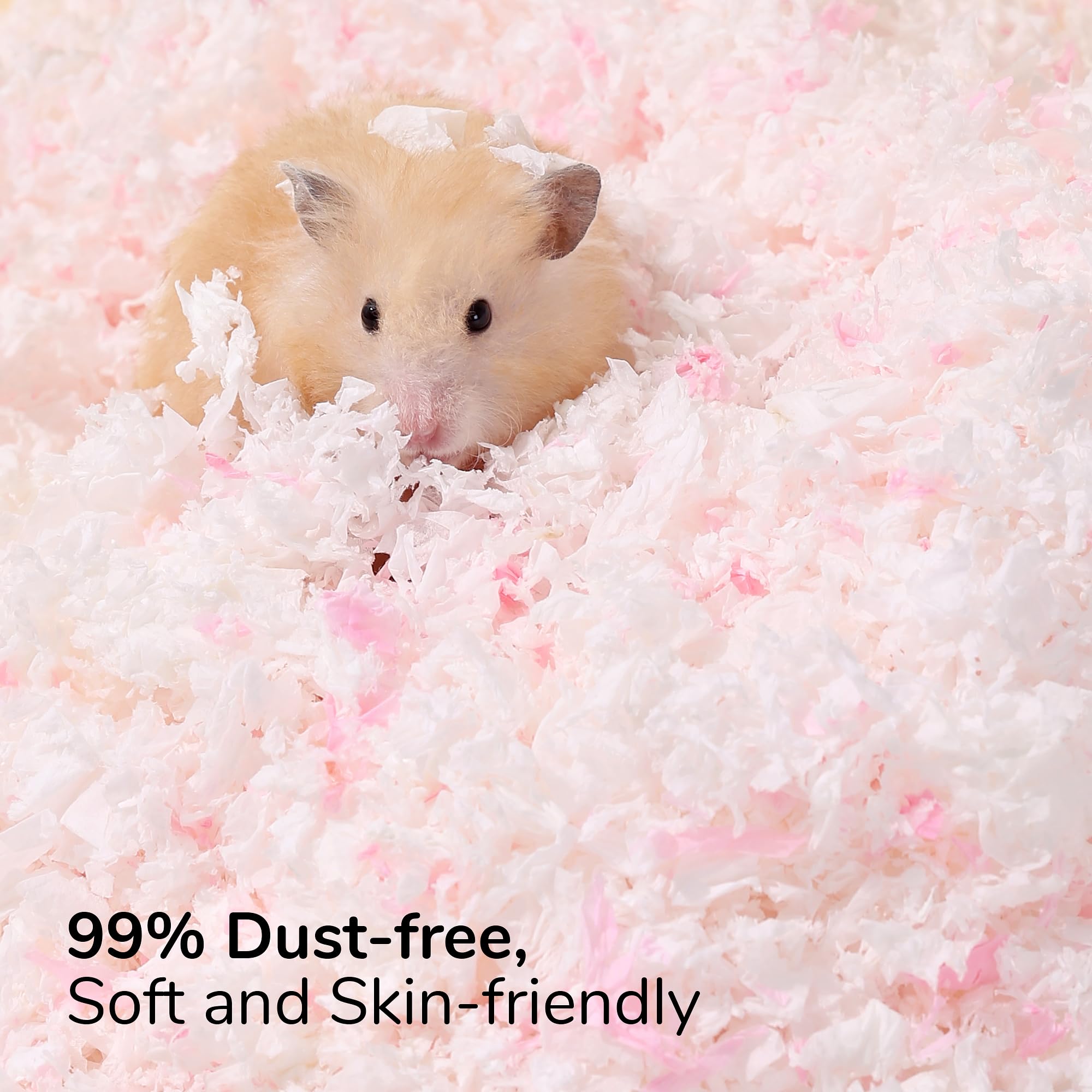 tafit Natural Paper Bedding for Small Animals - 36L, Dust-Free, Odor Control, Pure White, Model YRZM900