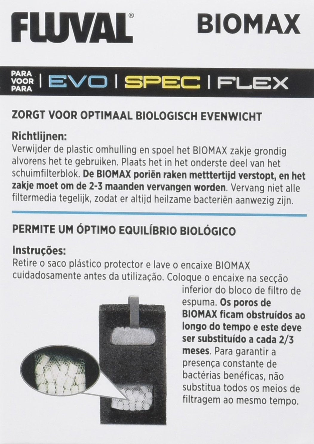 Fluval Spec Biomax - 2.1 Ounces (3 Pack)
