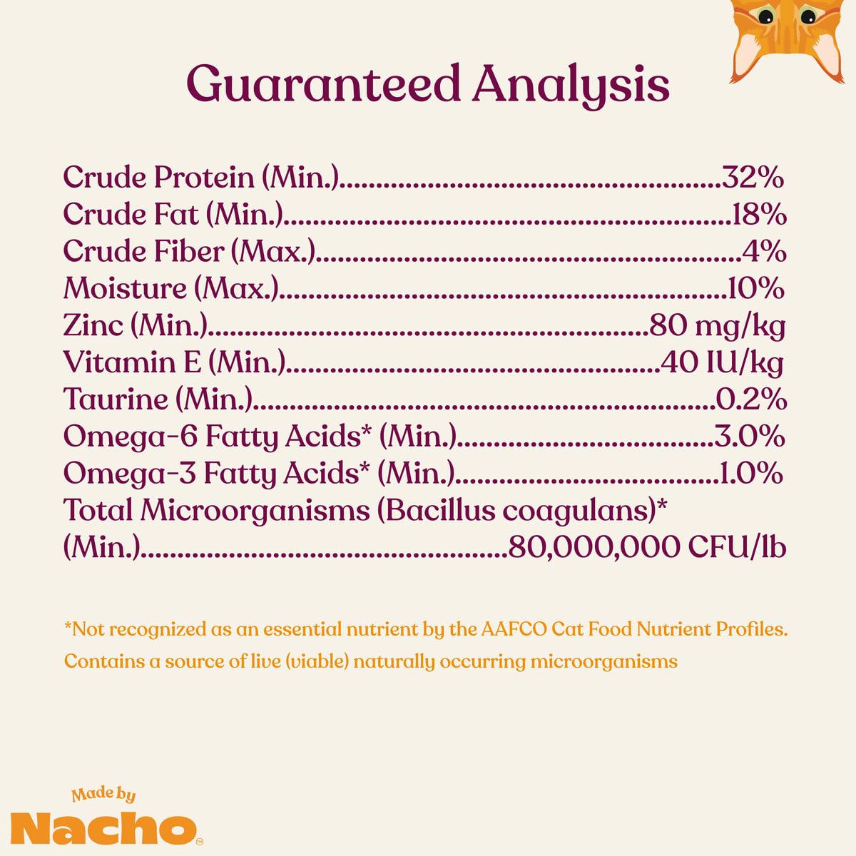 Made by Nacho Bone Broth Infused Dry Cat Kibble - Sustainably Caught Salmon and Pumpkin - Premium Grain-Friendly Cat Food 4lb Ba