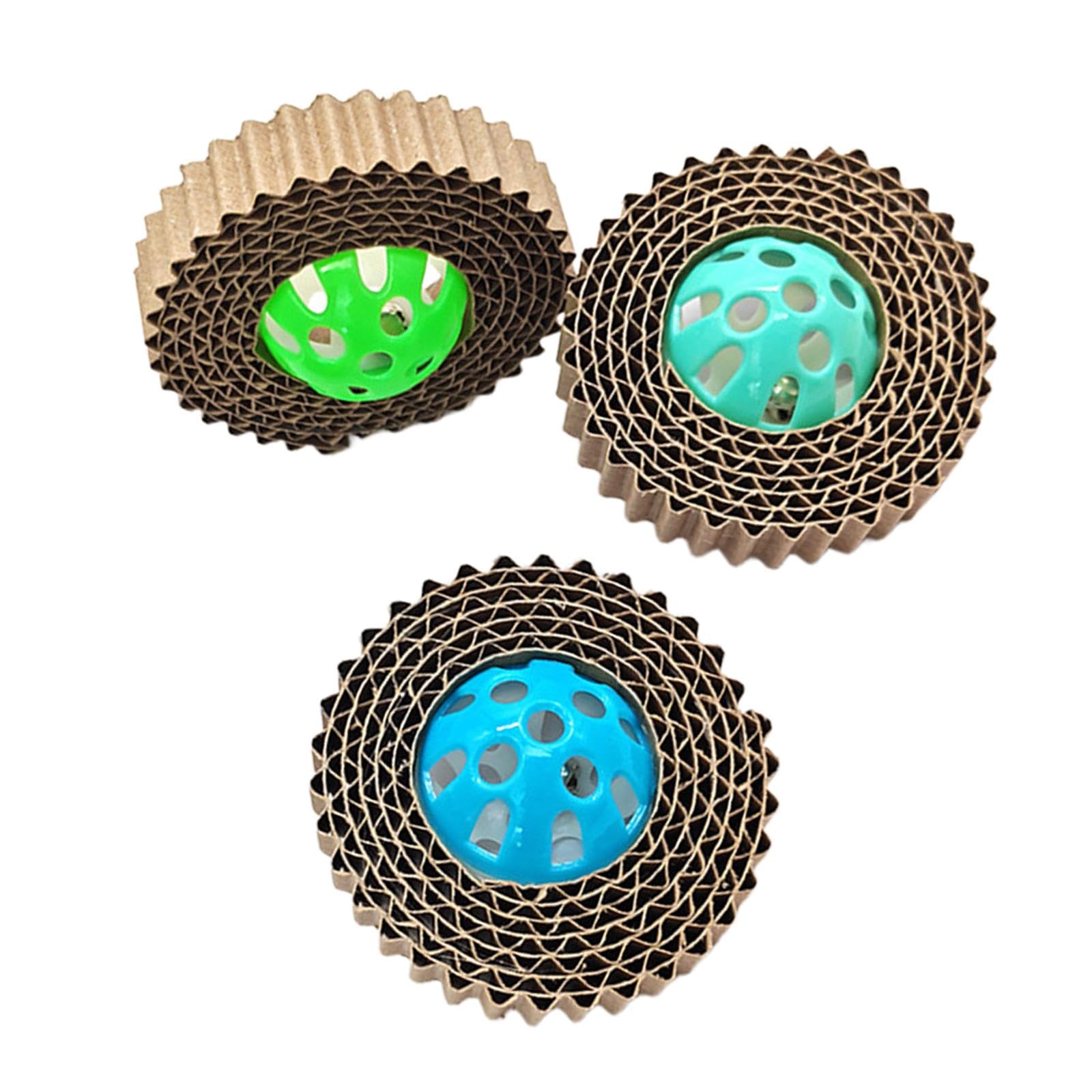Atorse 3Pcs Cat Balls Attract And Engage Indoor Cats Interactive For Kitty Training