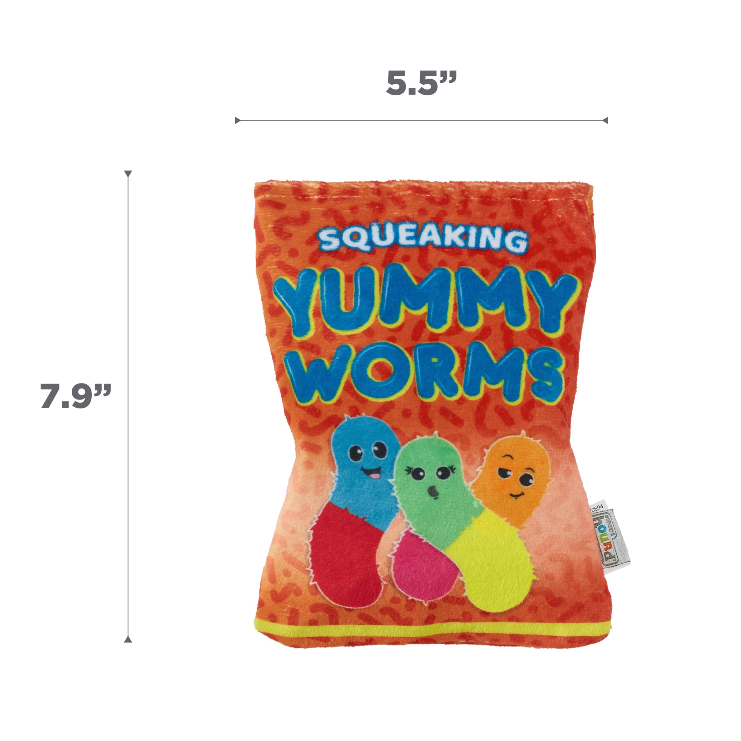 Outward Hound Yummy Worms Puzzle Squeaky Dog Toy - Medium, Polyester, Model 70694