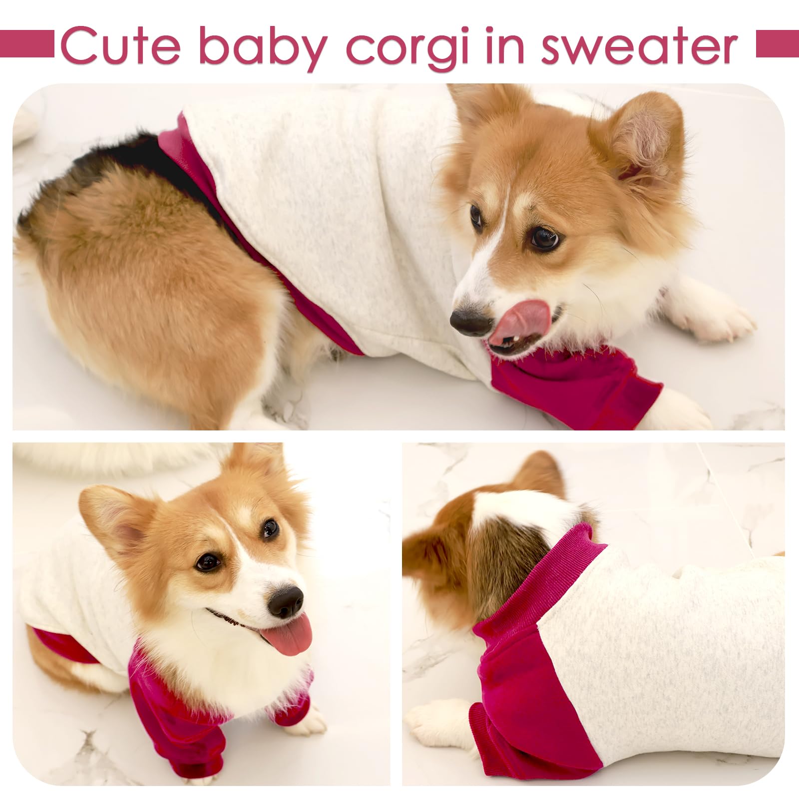Fuamey Extra Large Dog Fleece Sweater & Winter Pullover - Thickening Cold Weather Apparel For Dogs - Labrador, Golden Retriever