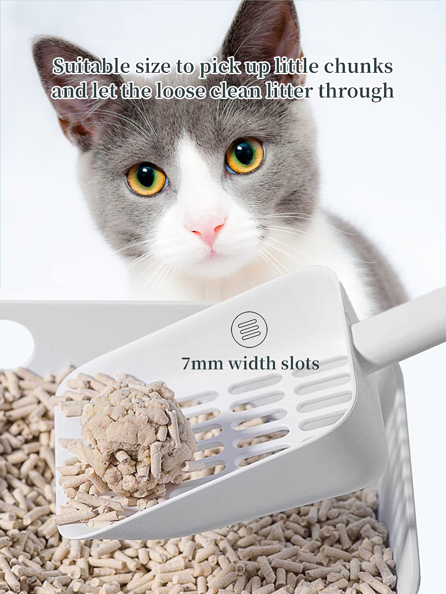 Tookincmo Cat Litter Scooper With Caddy, Cat Scooper For Litter Box With Holder Stand, Provide A Good Place To Keep The Cat Litt
