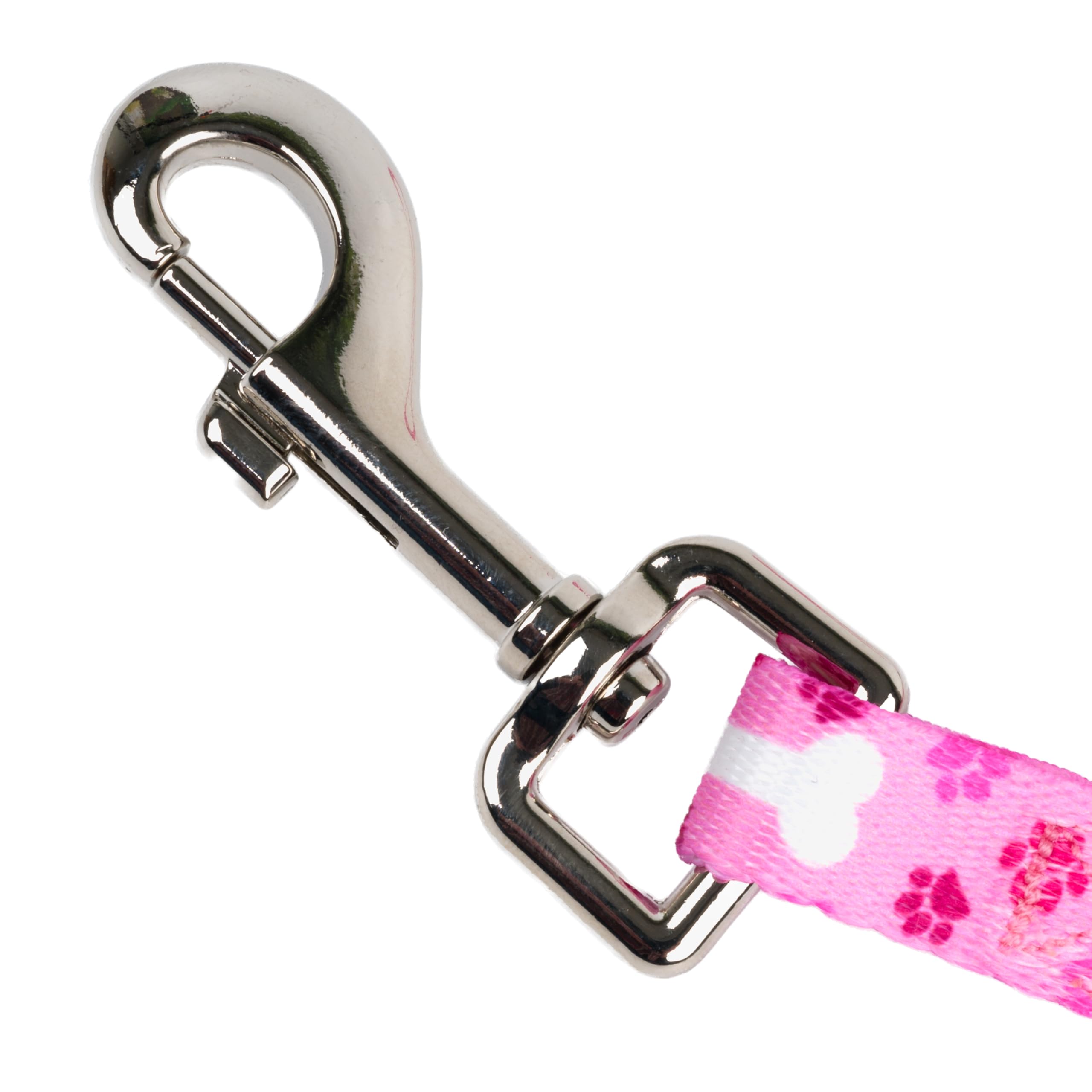 Country Brook Petz - Pink Oh My Dog Spring Loaded Grooming Loop Featuring Unique Designs For Any Style (5/8 Inch Wide, 16.5 Inch