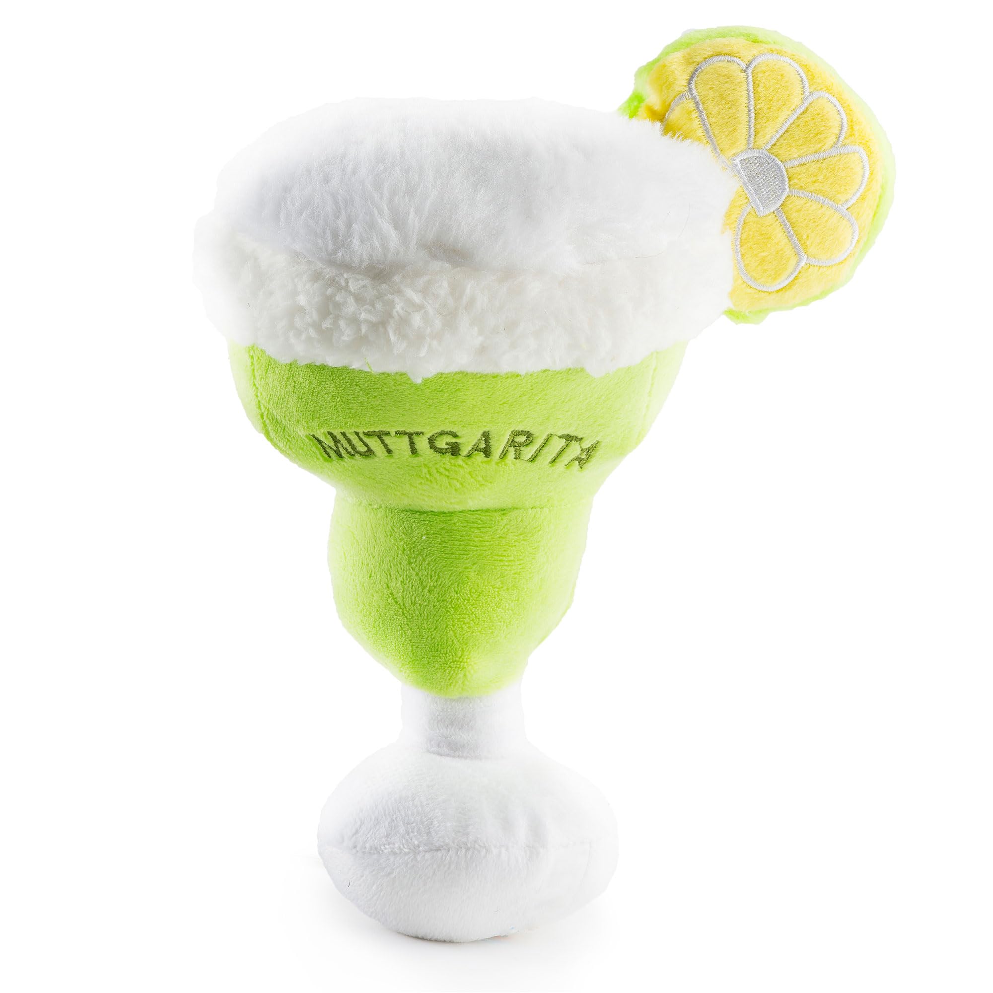 Haute Diggity Dog Muttgarita, Plush Designer Dog Toys With Interactive Squeaker, Stimulating Pet Enrichment, Machine-Washable & 