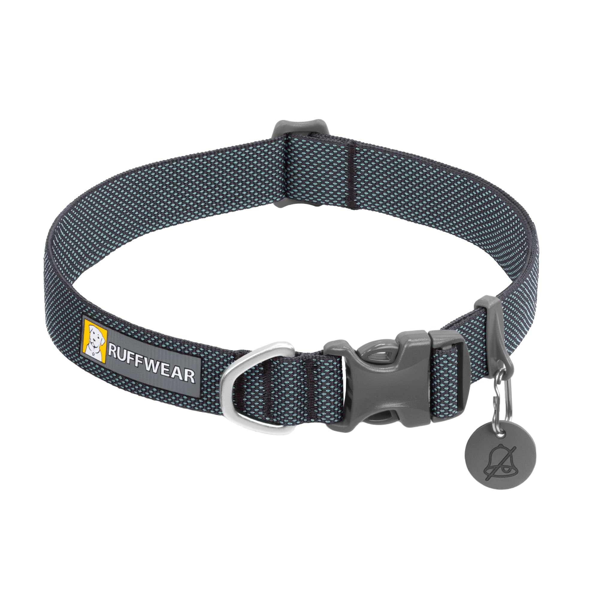 Ruffwear, Hi & Light Dog Collar, Minimal And Ultralight Collar For Everyday Walks And Runs, Basalt Gray, 14-20