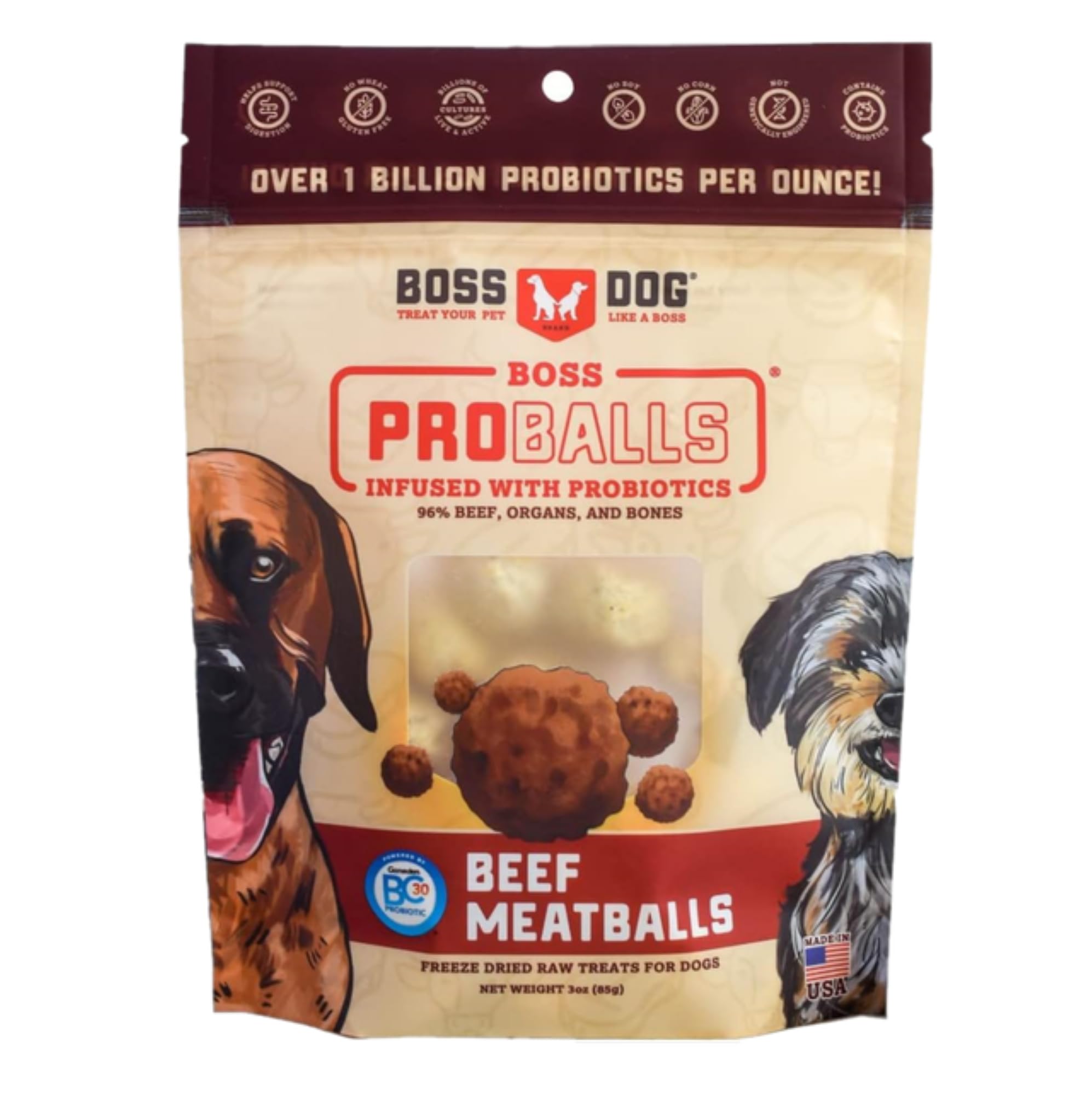 BOSDG PROBAL BEEFMTBL DT ( 1 X 3 OZ   )