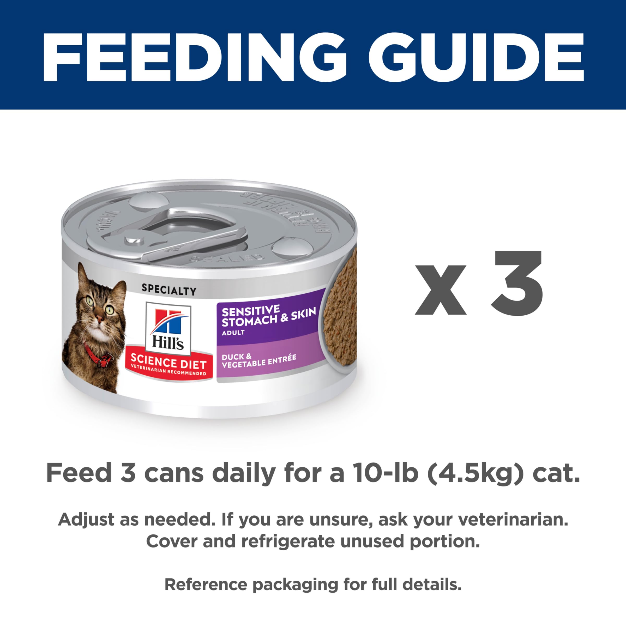 Hills Science Diet Sensitive Stomach & Skin, Adult 1-6, Stomach & Skin Sensitivity Support, Wet Cat Food, Duck & Vegetables Min