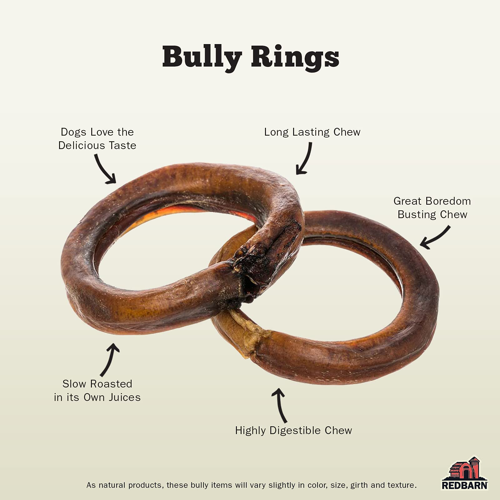 Redbarn Pet Products Bully Rings, 3-Pack, Case of 8