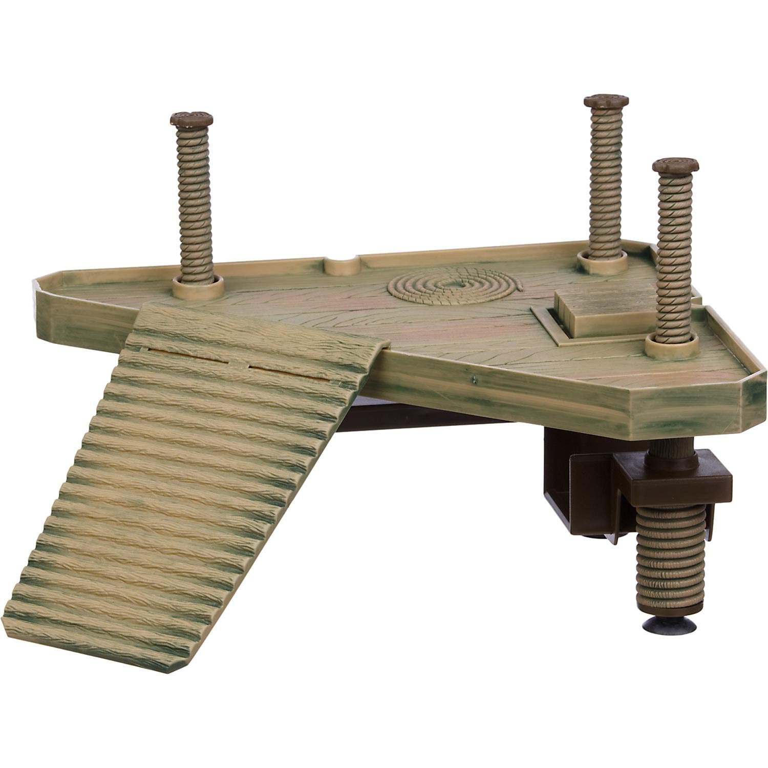 Penn-Plax Reptology Turtle Pier And Basking Platform, Decorative, Functional, And Naturally Inspired For Aquariums And Terrariums Medium Size