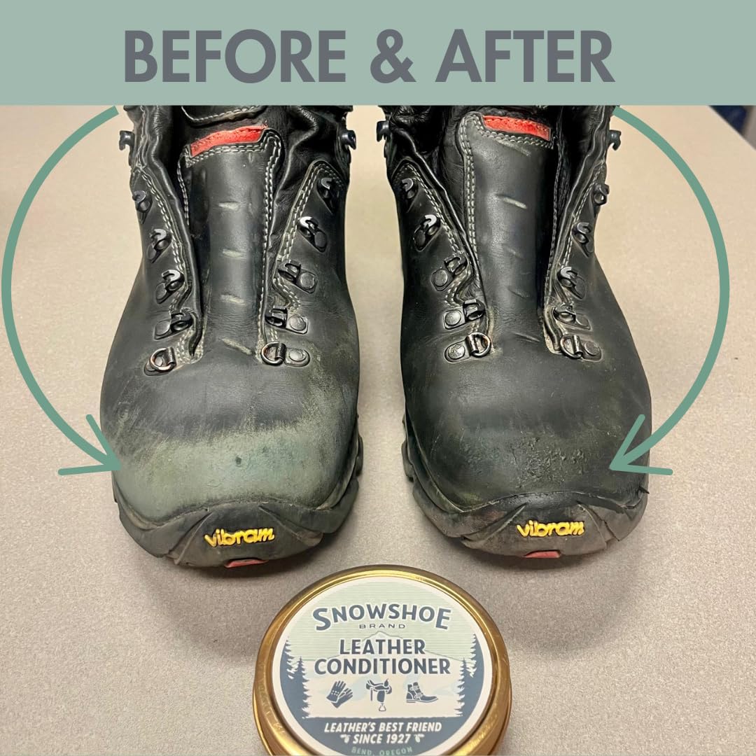 Snowshoe Leather Conditioner Gallon - Protect, Restore & Waterproof for Furniture, Shoes, Saddles - 128 Fl Oz - Made in USA Since 1927