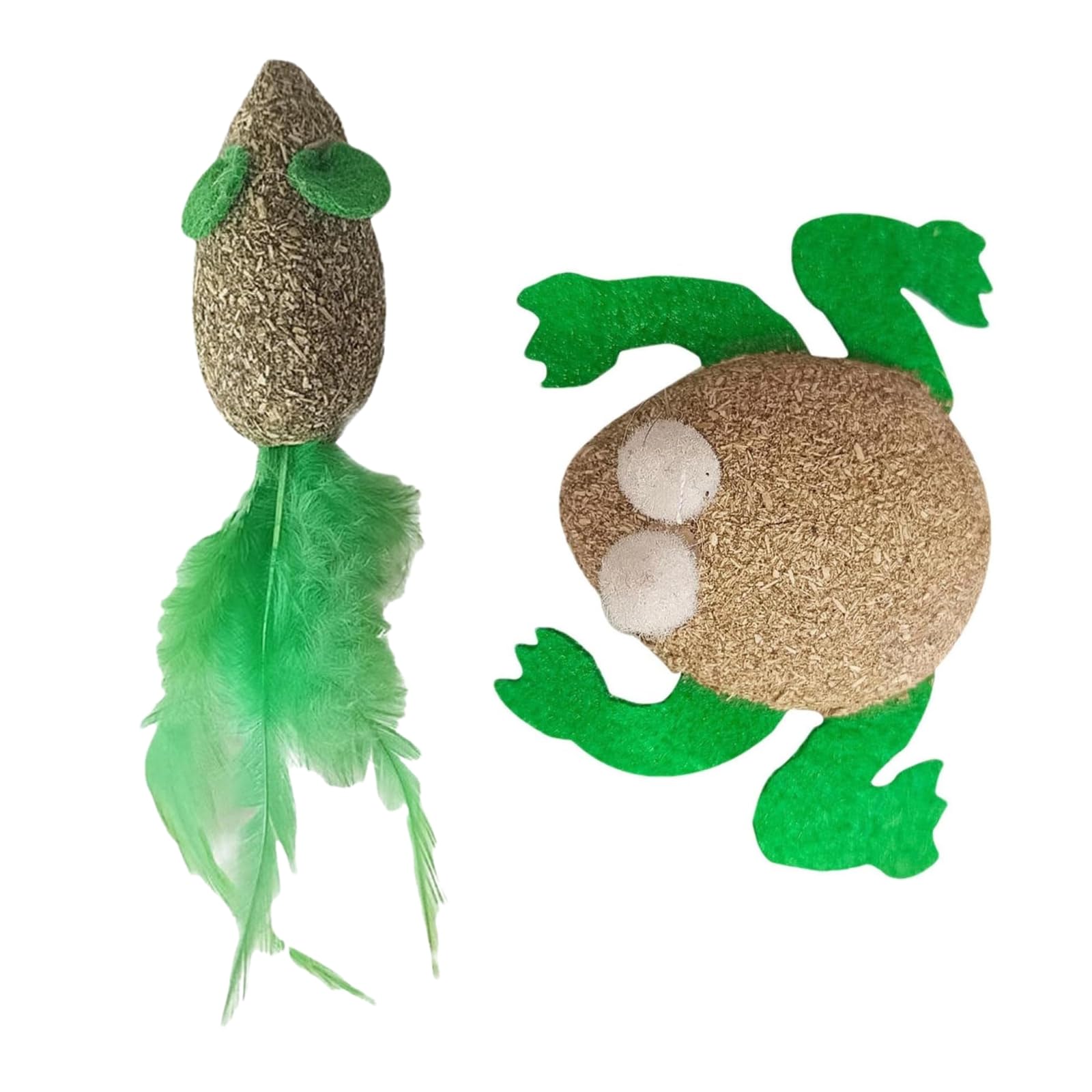 Cature Care By Nature Natural Cat Catnip Treat Balls,Pet Catnip Toys,Interactive Mouse&Frog Shape Kitten Toys,Cats Playing,Clean