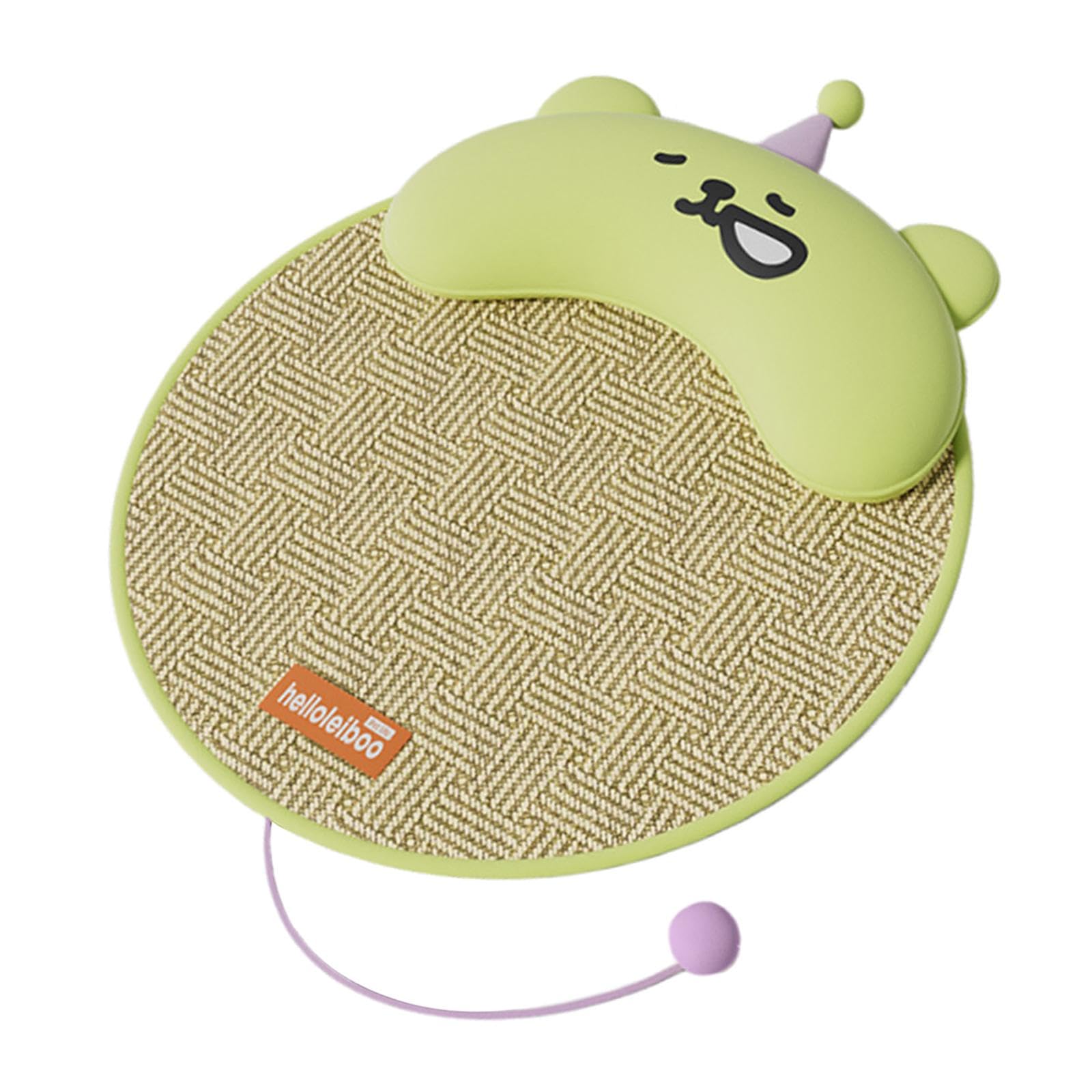 MYADDICTION Pets Dog Cooling Mat Self Cooling Lightweight with Pillow Home Carpets Floor Green