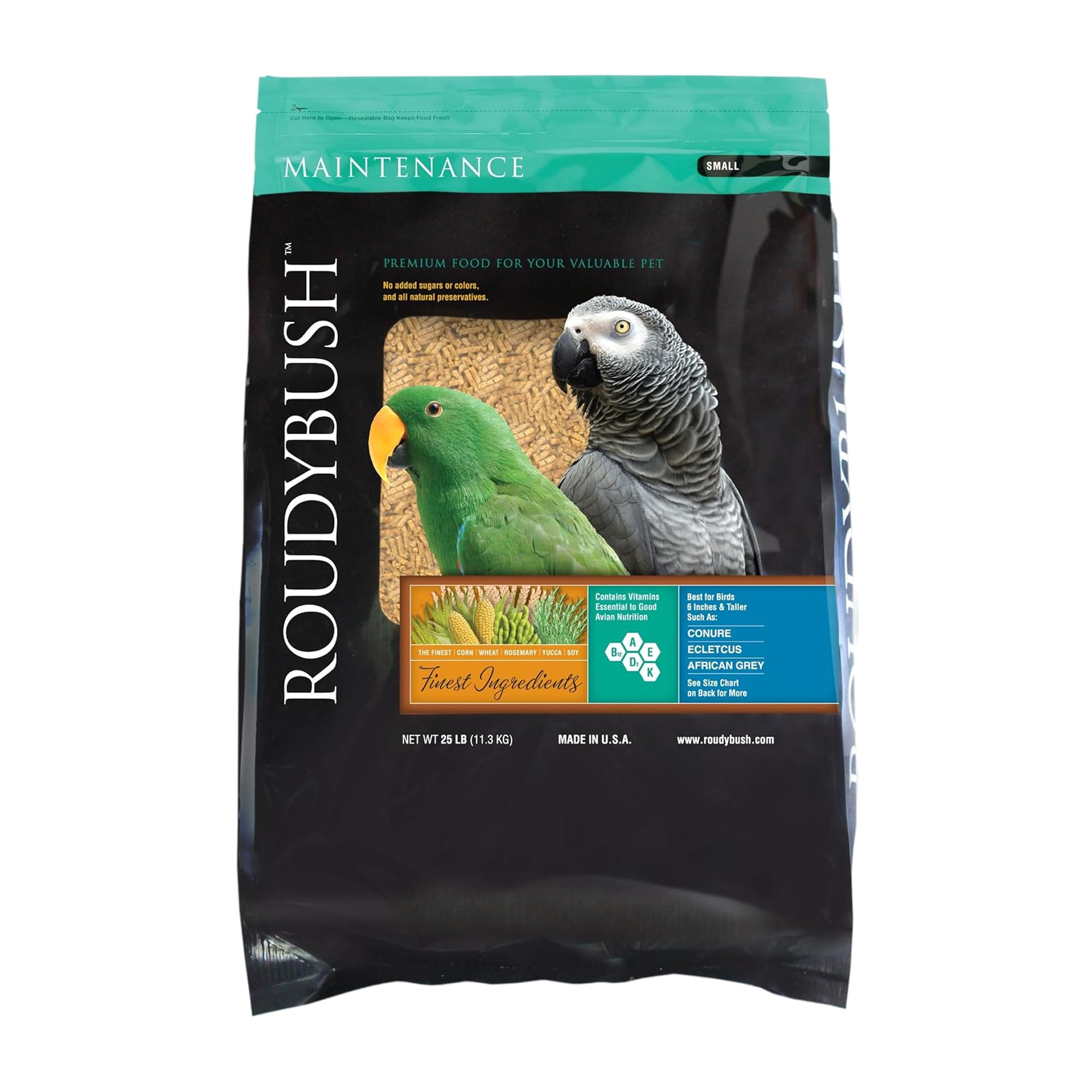 Roudybush Daily Maintenance Bird Food, Small, 25-Pound (225SMDM)